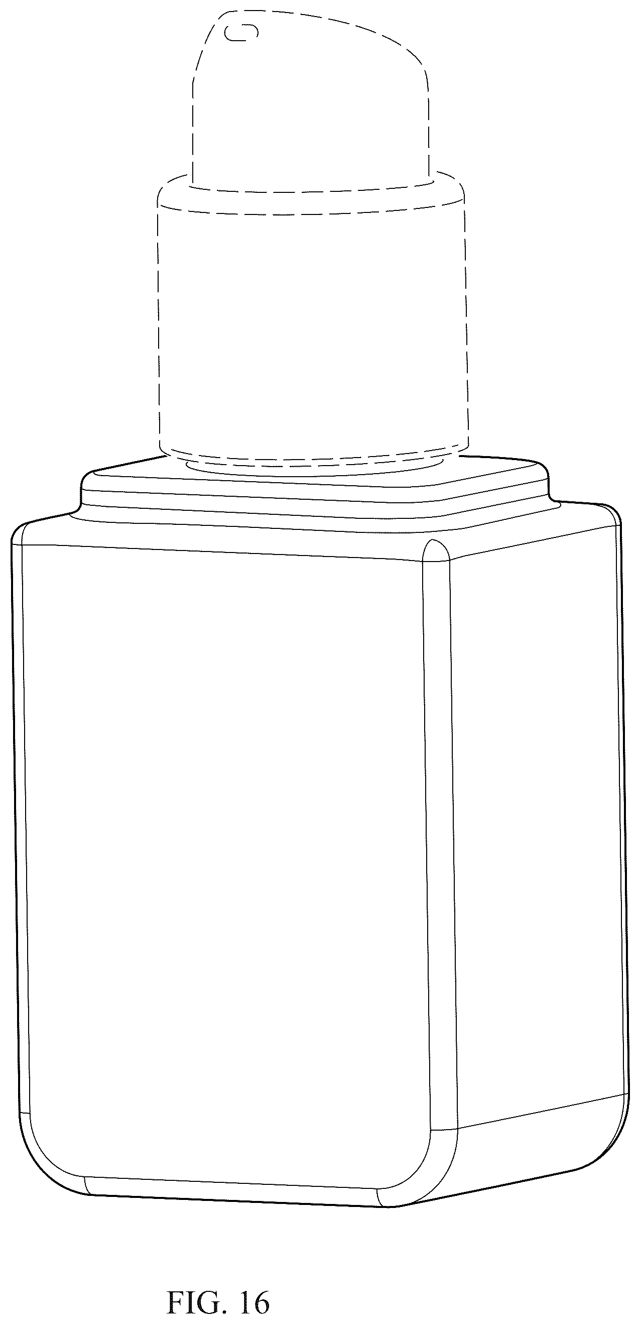 Patent USD1044506 Figure 16 – Container with cap
