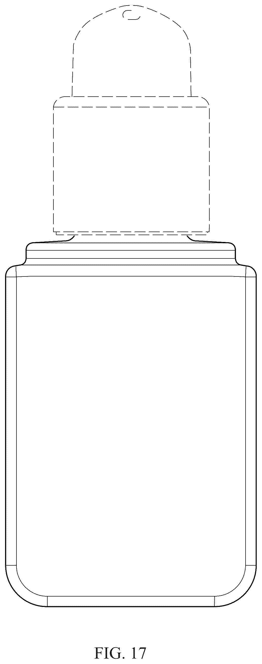 Patent USD1044506 Figure 17 – Container with cap