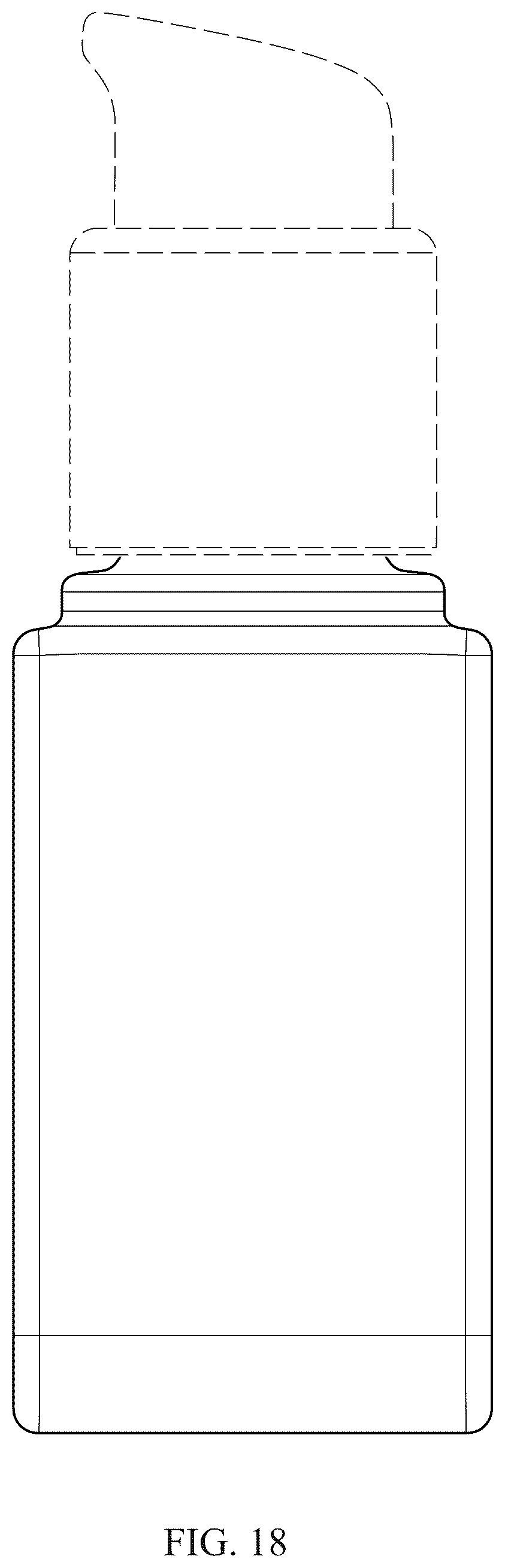 Patent USD1044506 Figure 18 – Container with cap