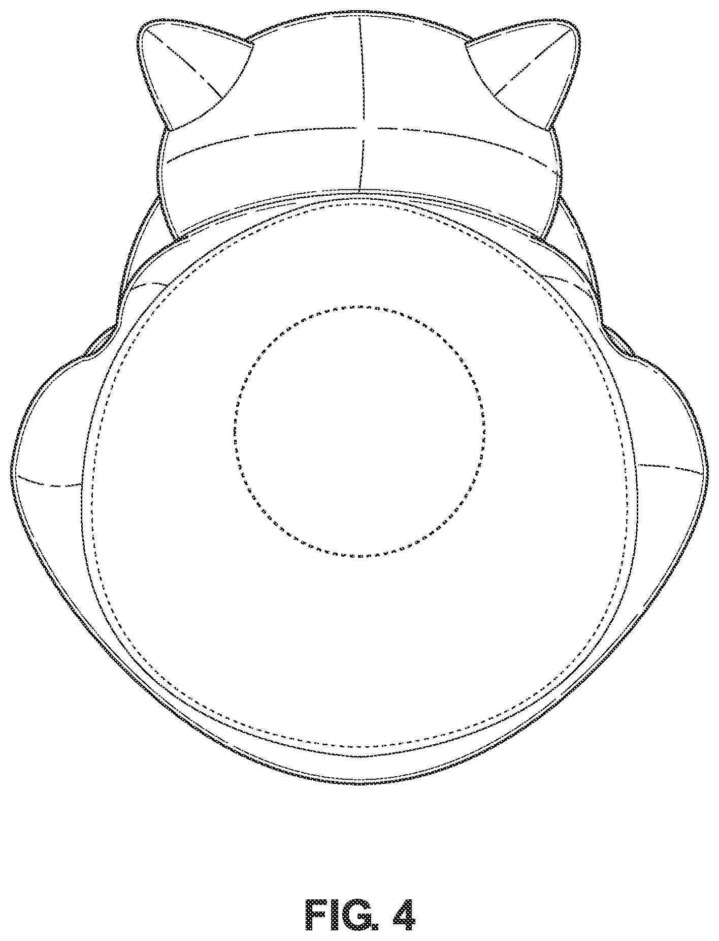 Patent USD1044512 Figure 4 – Container with cat motif