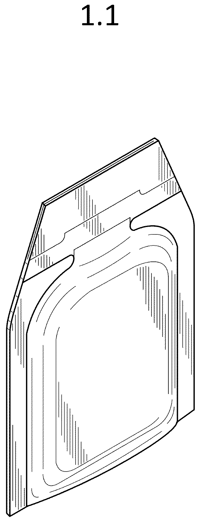 Patent USD1044517 Figure 1 – Packaging bag