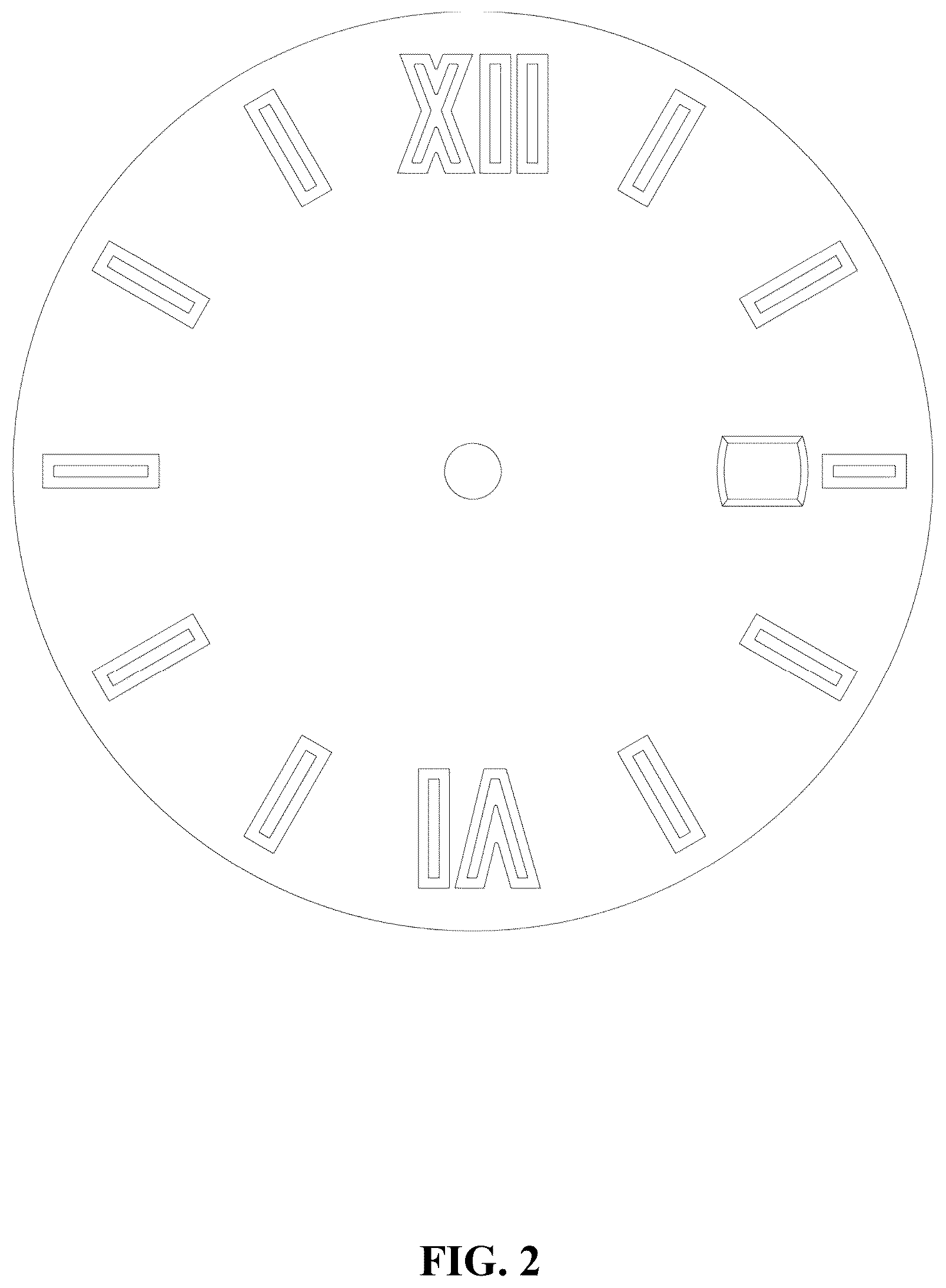Patent USD1044522 Figure 2 – Watch dial