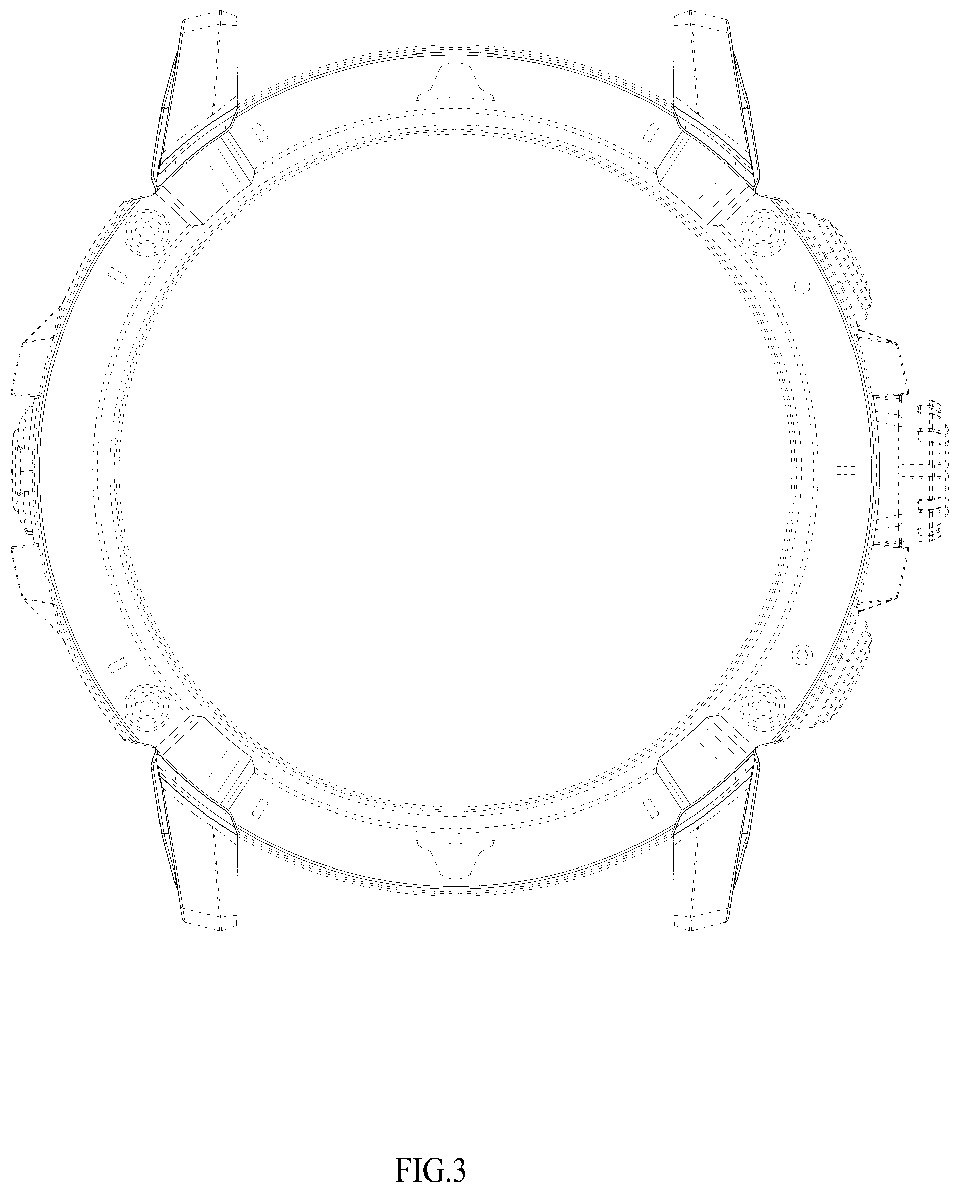 Patent USD1044523 Figure 3 – Watch case