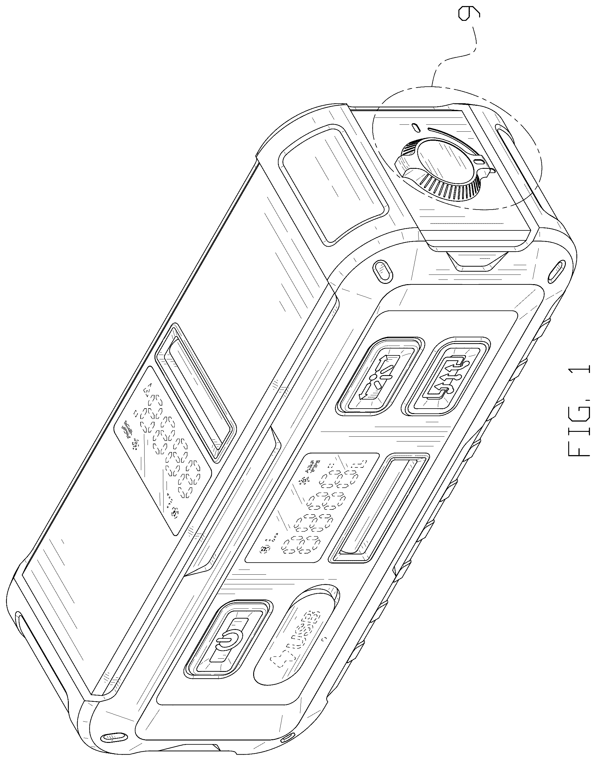 Patent USD1044536 Figure 1 – Laser line projection angle instrument
