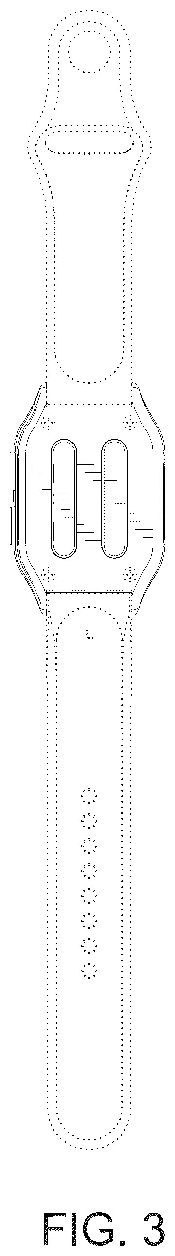 Patent USD1044541 Figure 3 – Wristband