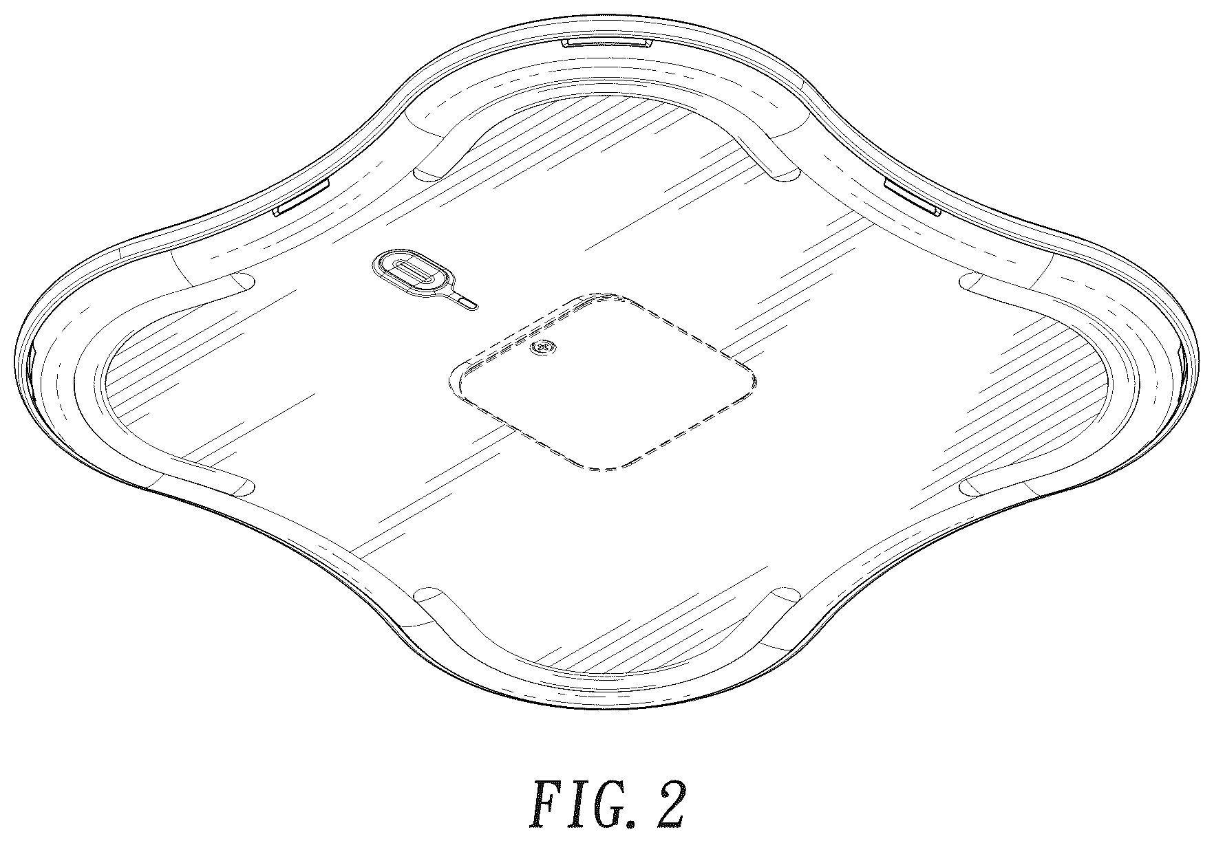 Patent USD1044550 Figure 2 – Breath detecting mat
