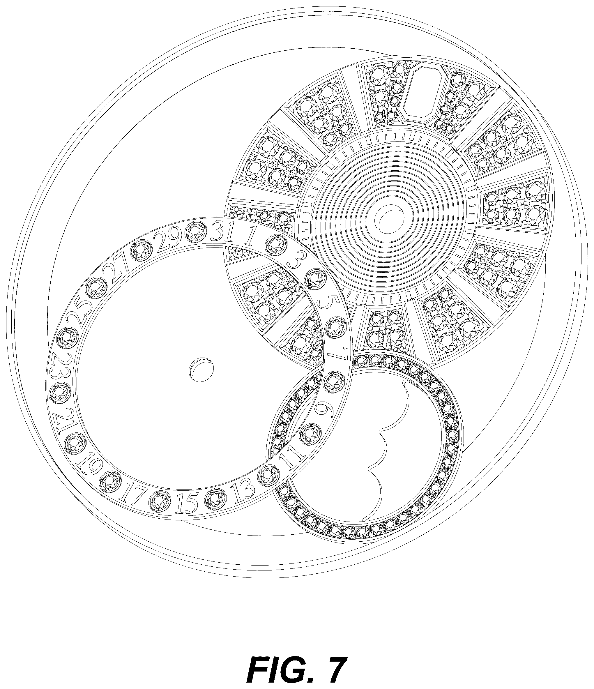 Patent USD1044556 Figure 7 – Watch dial