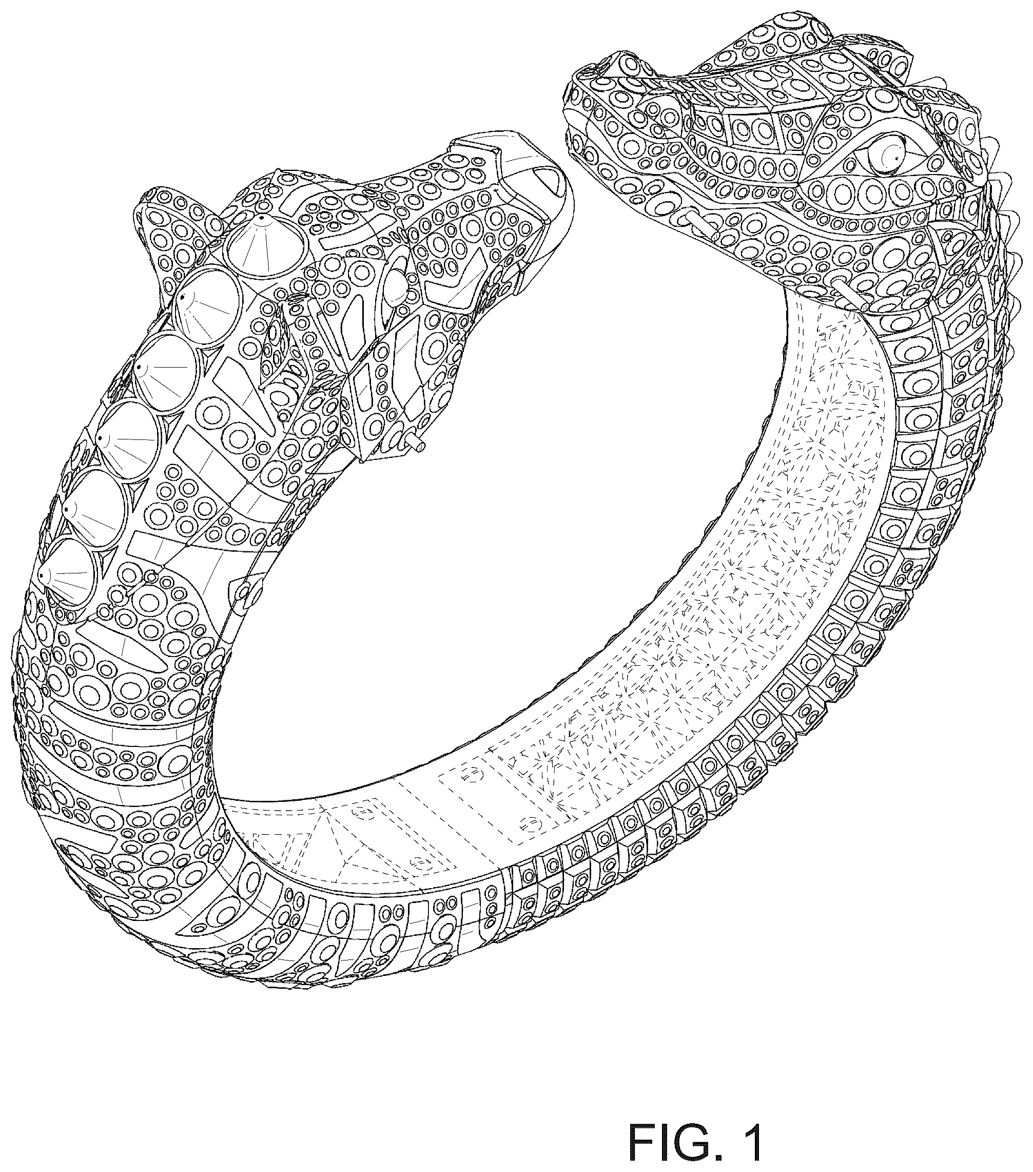 Patent USD1044557 Figure 1 – Bracelet