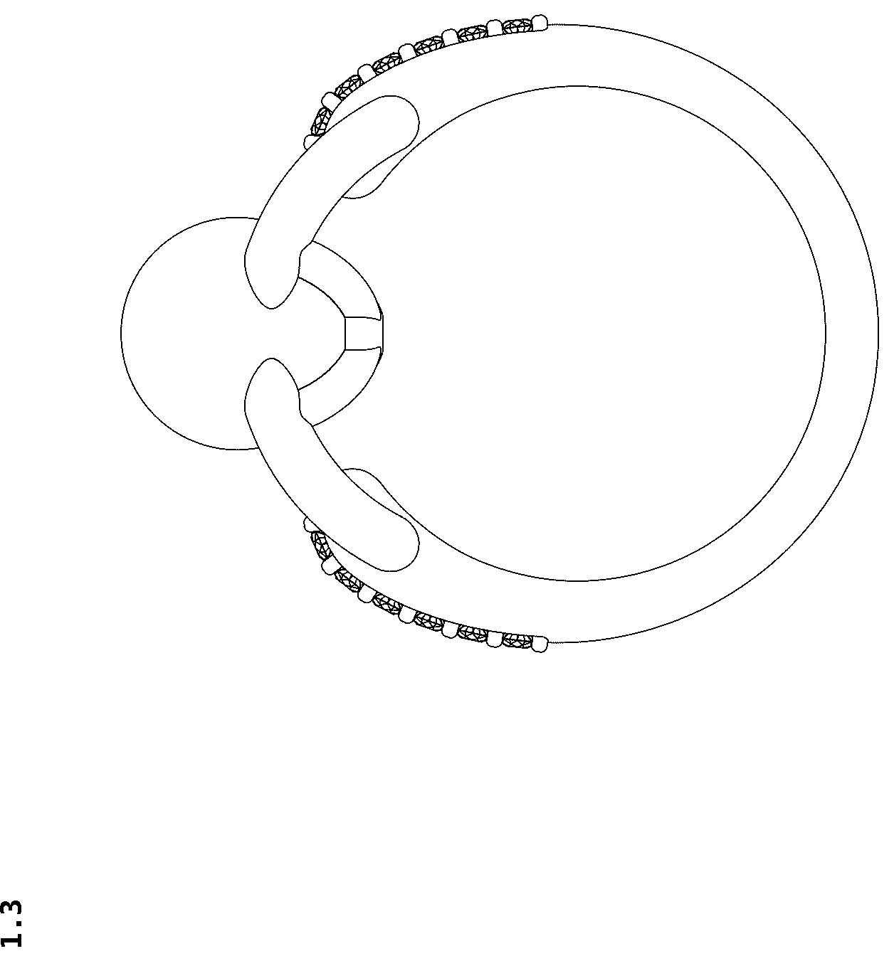 Patent USD1044566 Figure 3 – Finger ring