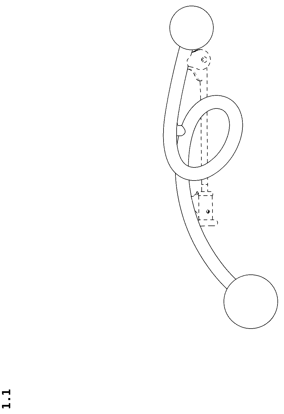 Patent USD1044571 Figure 1 – Brooch