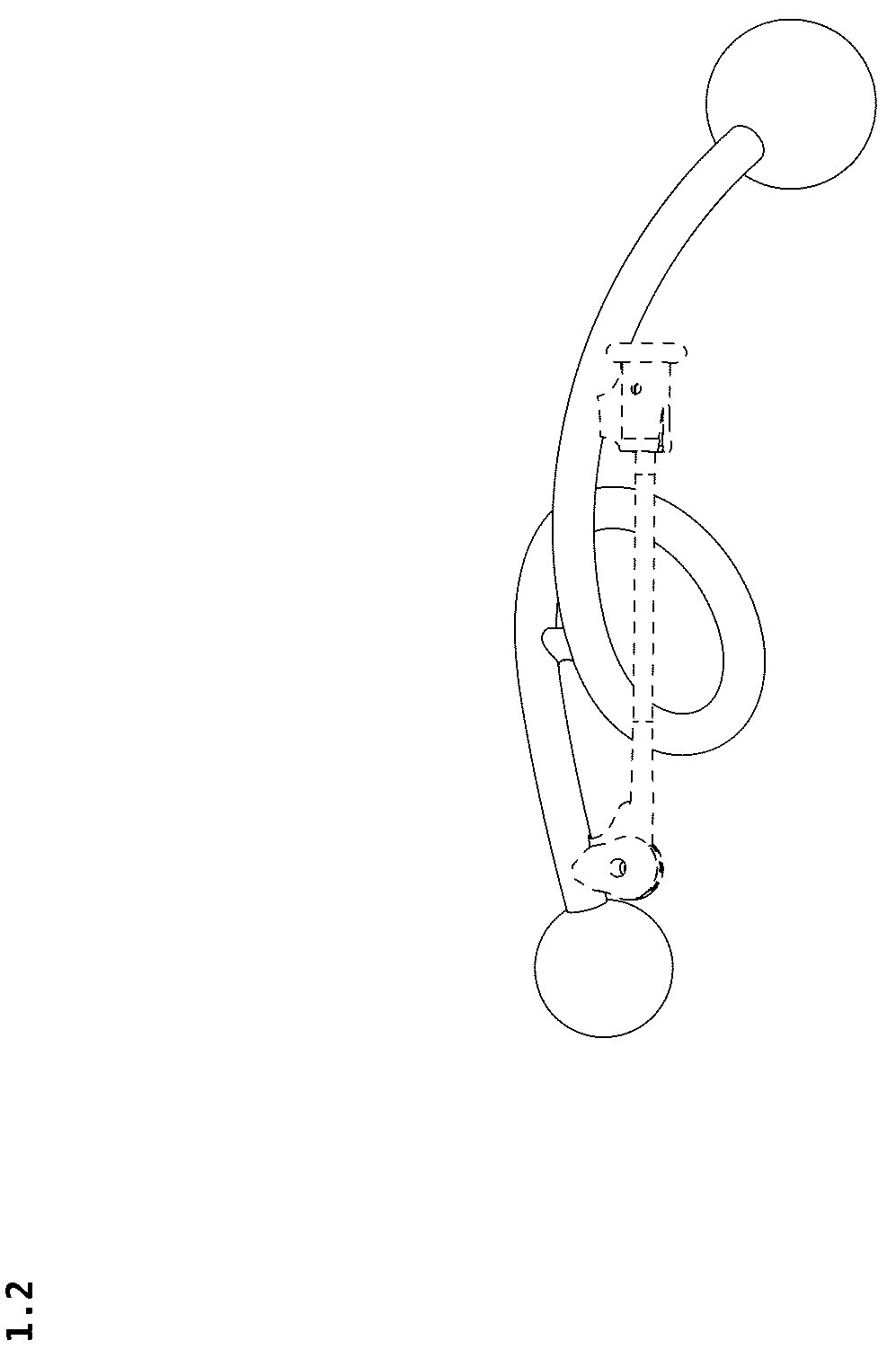 Patent USD1044571 Figure 2 – Brooch