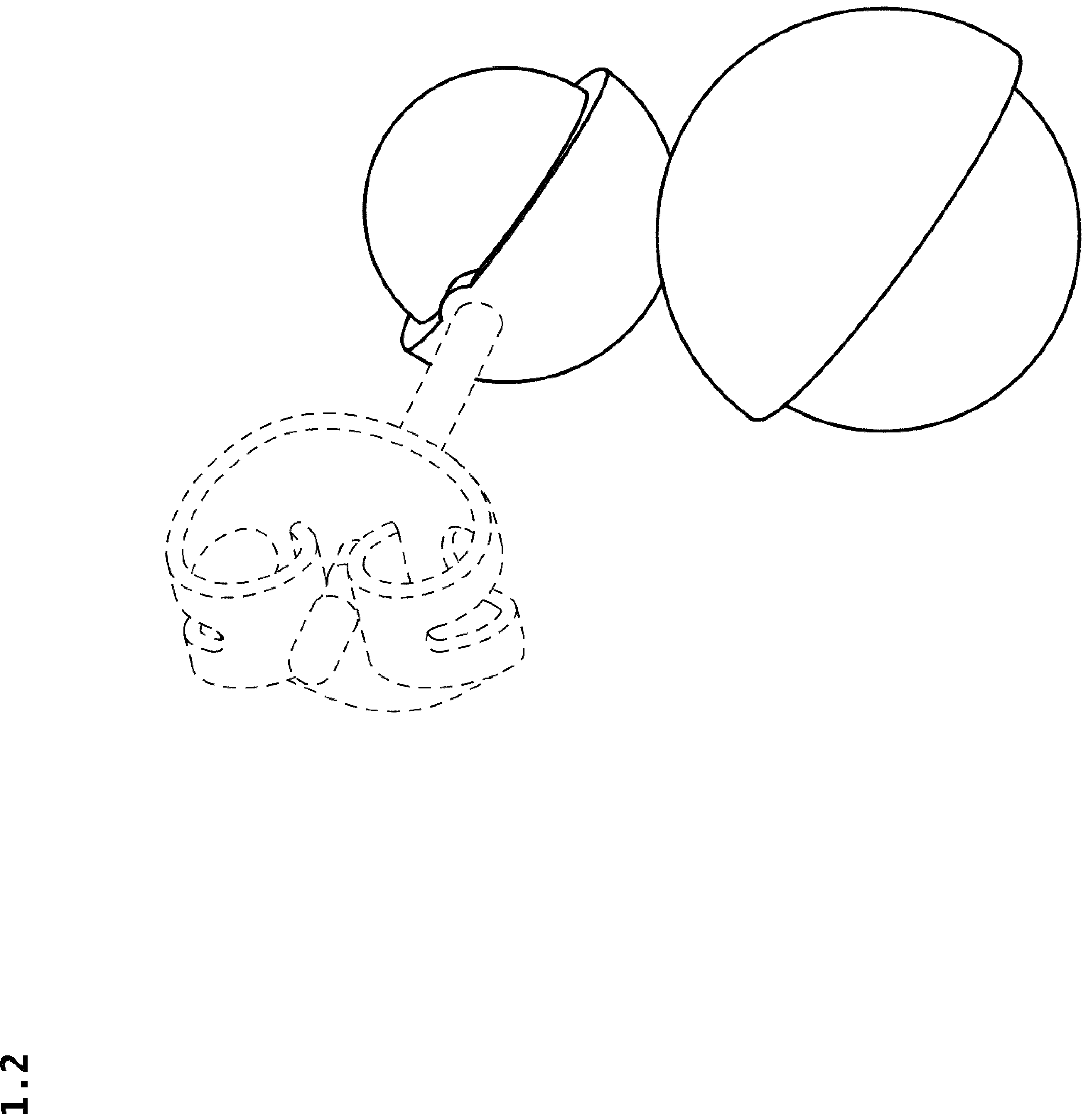 Patent USD1044573 Figure 2 – Earring