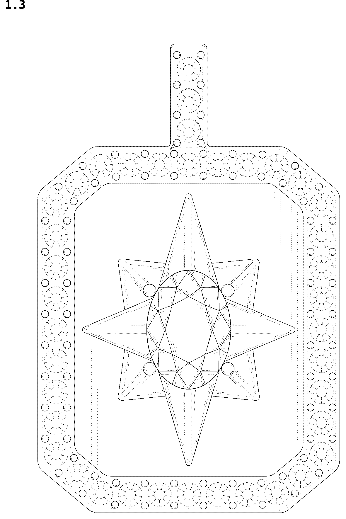 Patent USD1044574 Figure 3 – Pendant