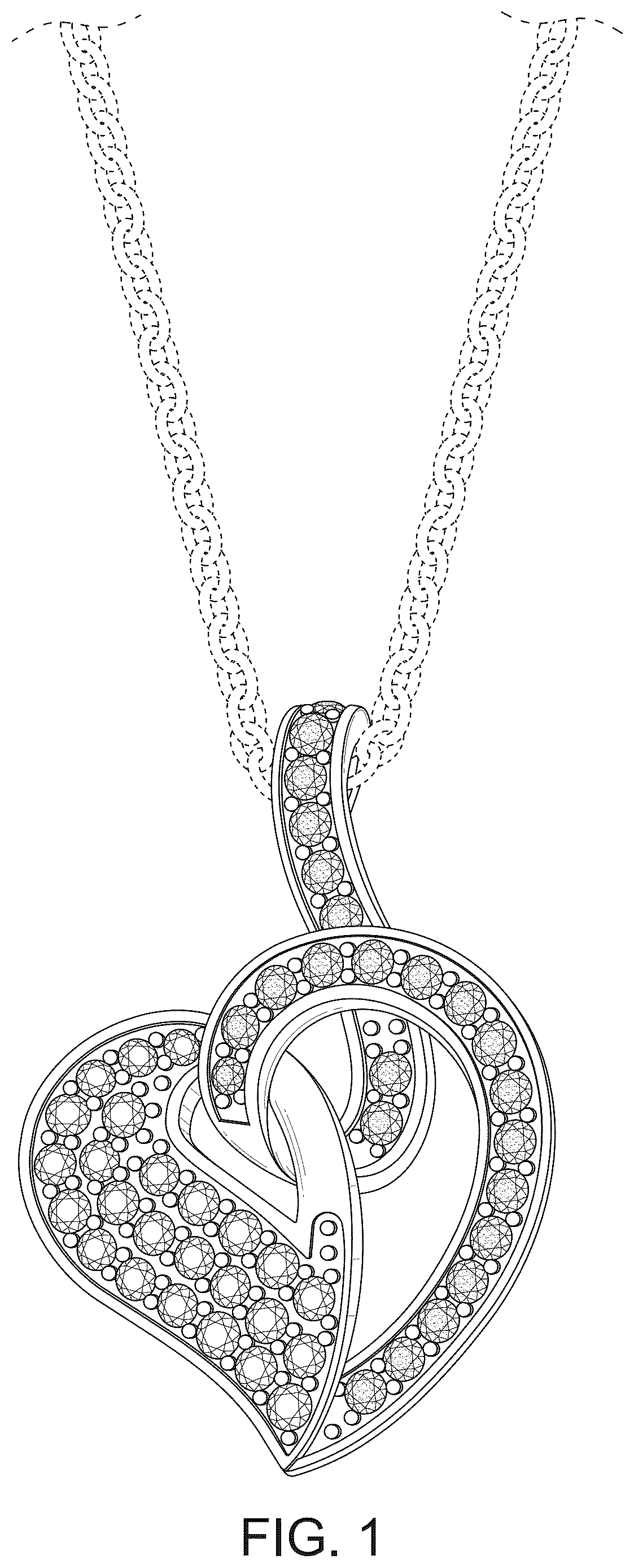 Patent USD1044577 Figure 1 – Jewelry ornament