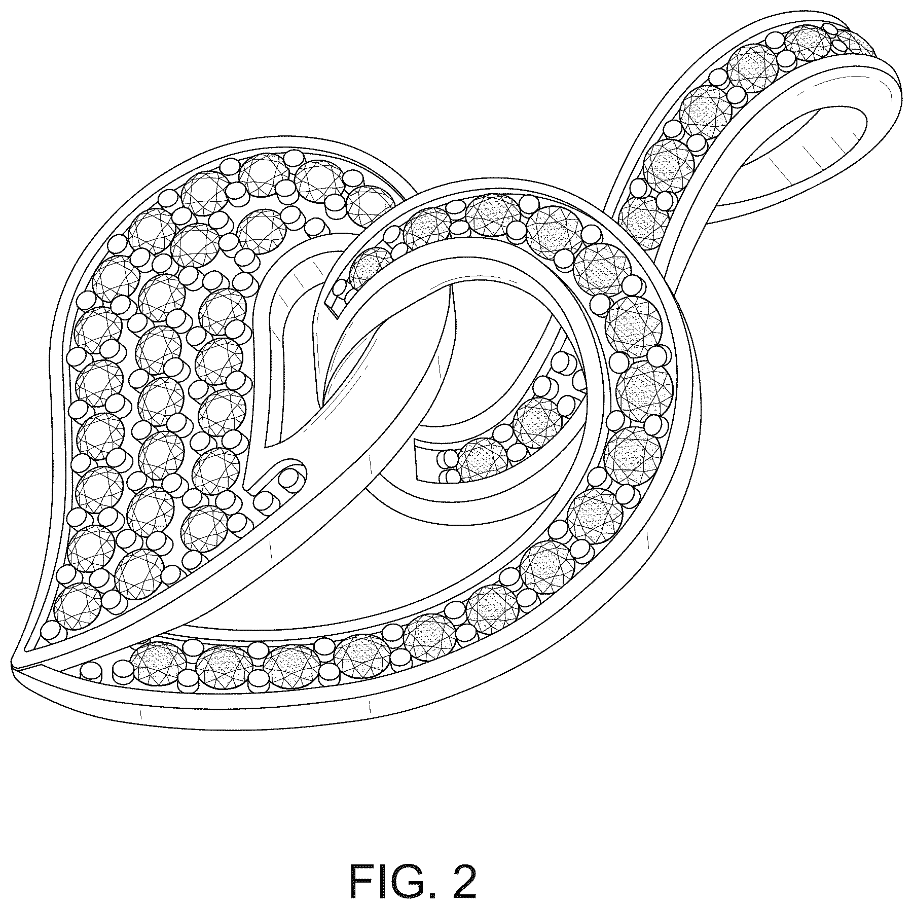 Patent USD1044577 Figure 2 – Jewelry ornament