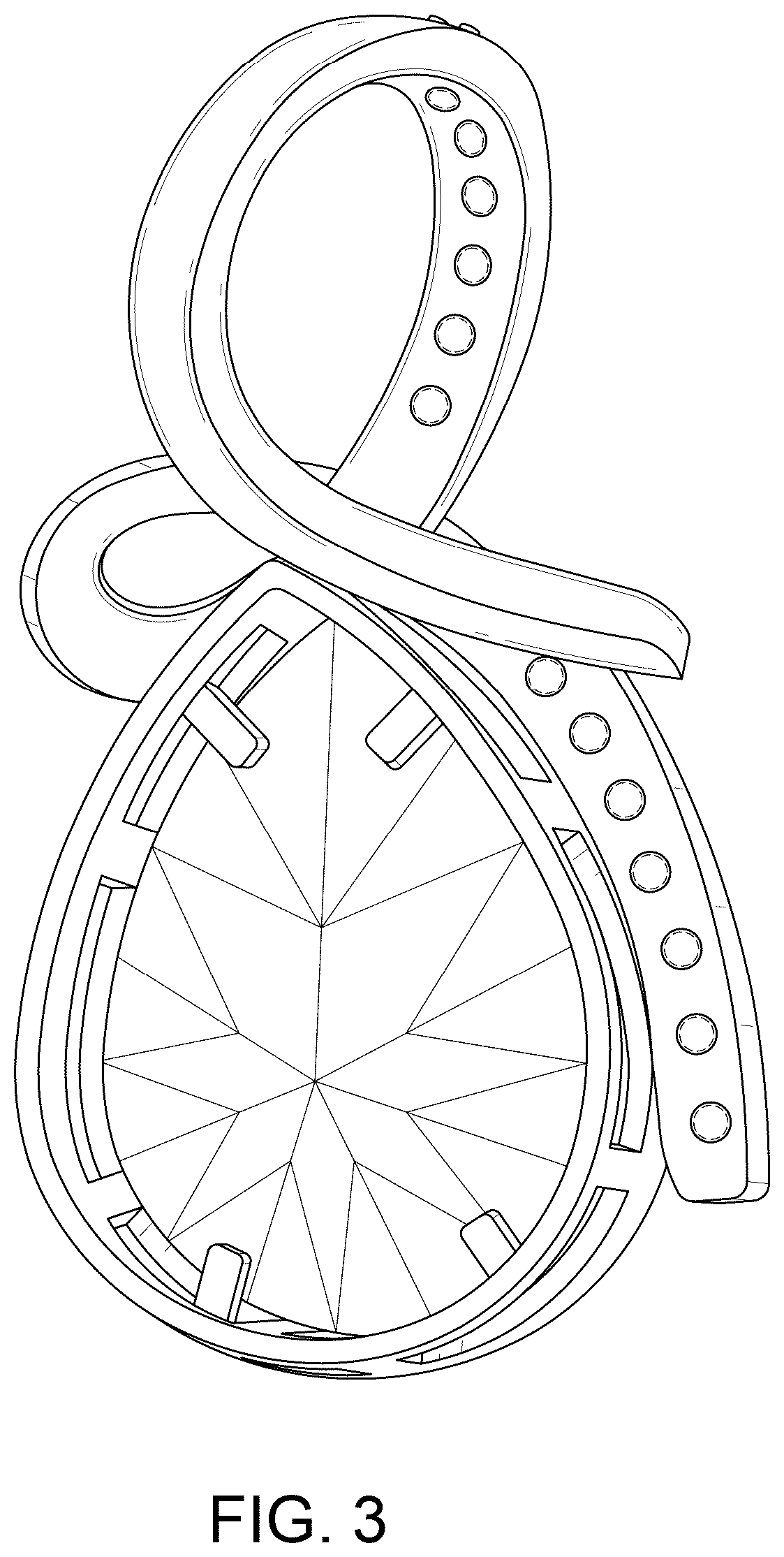 Patent USD1044578 Figure 3 – Jewelry ornament