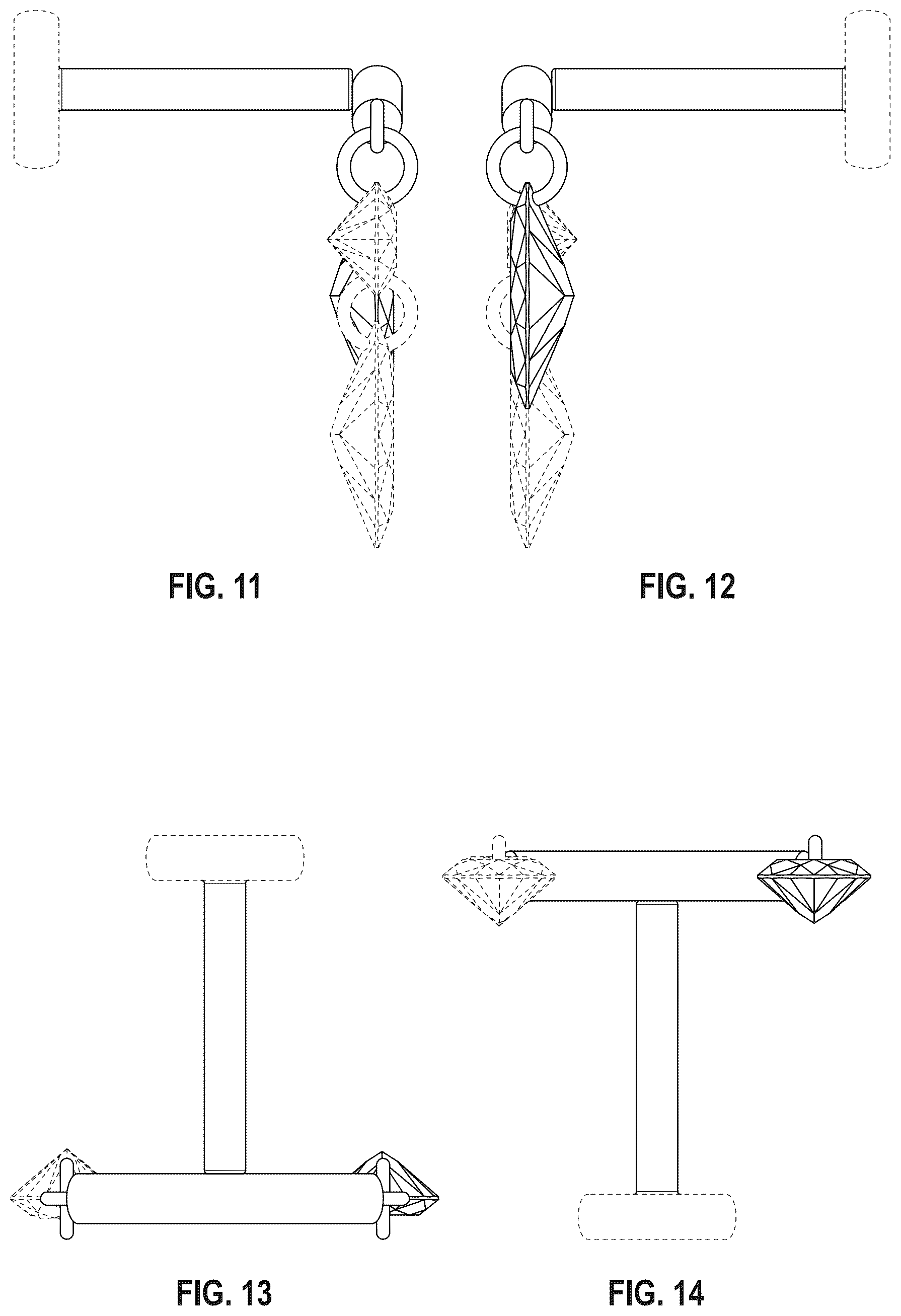 Patent USD1044581 Figure 6 – Earring component