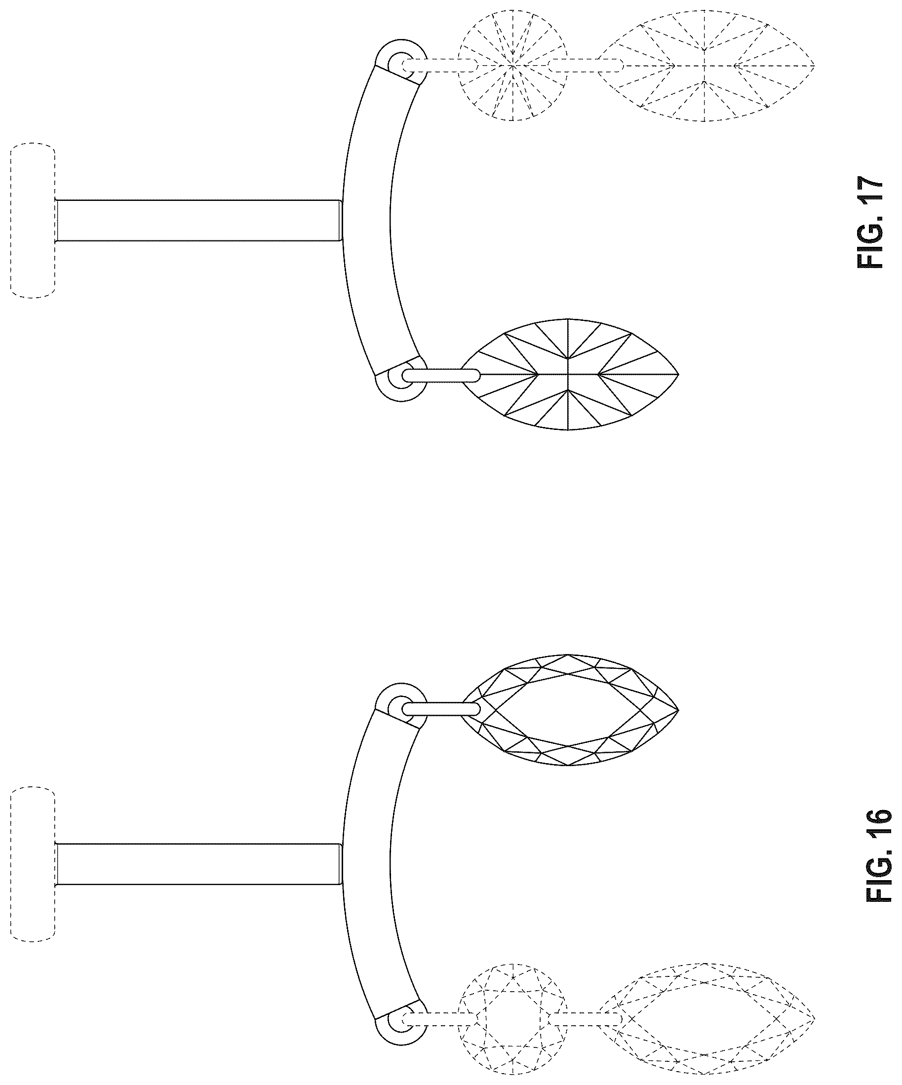 Patent USD1044581 Figure 8 – Earring component