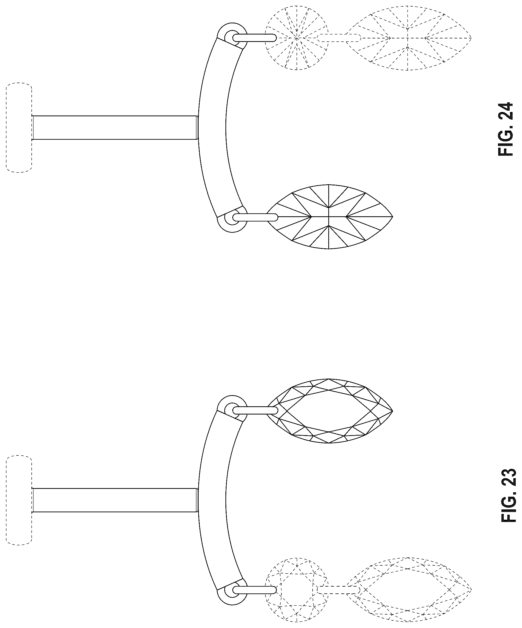 Patent USD1044581 Figure 11 – Earring component