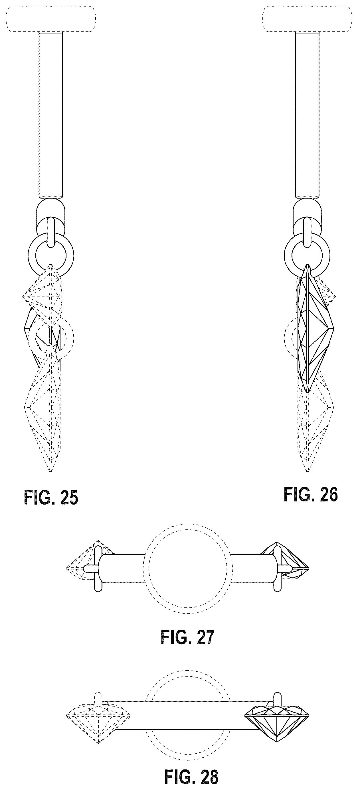Patent USD1044581 Figure 12 – Earring component