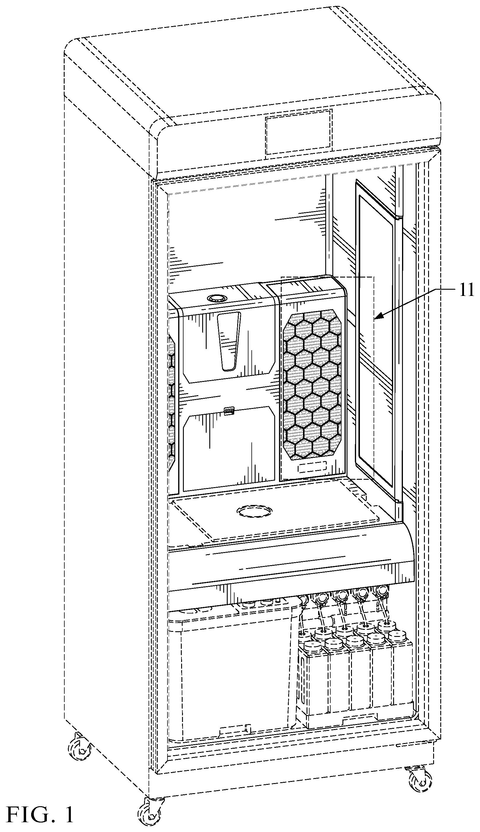 Patent USD1044584 Figure 1 – Plant grow cabinet