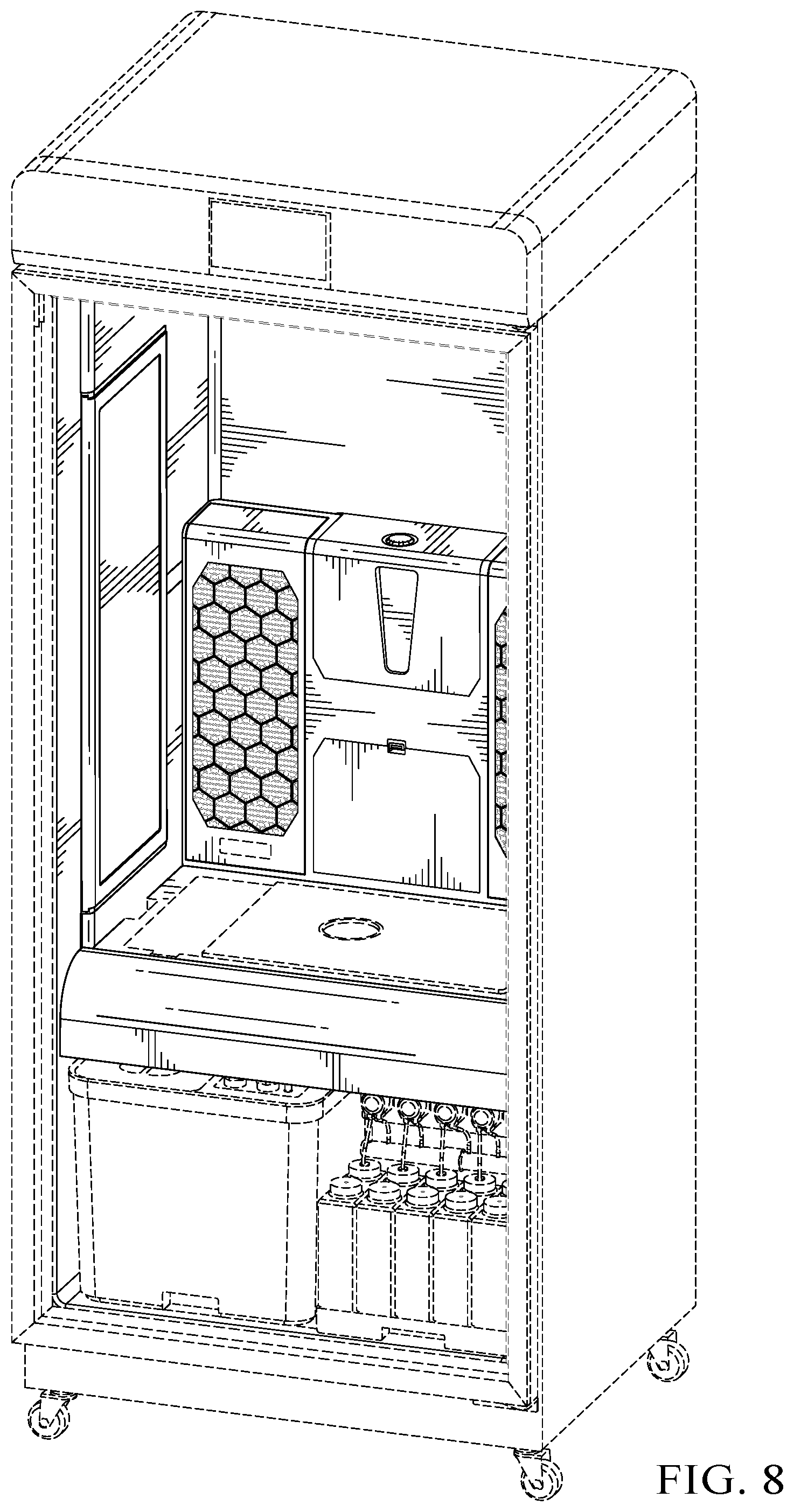 Patent USD1044584 Figure 7 – Plant grow cabinet