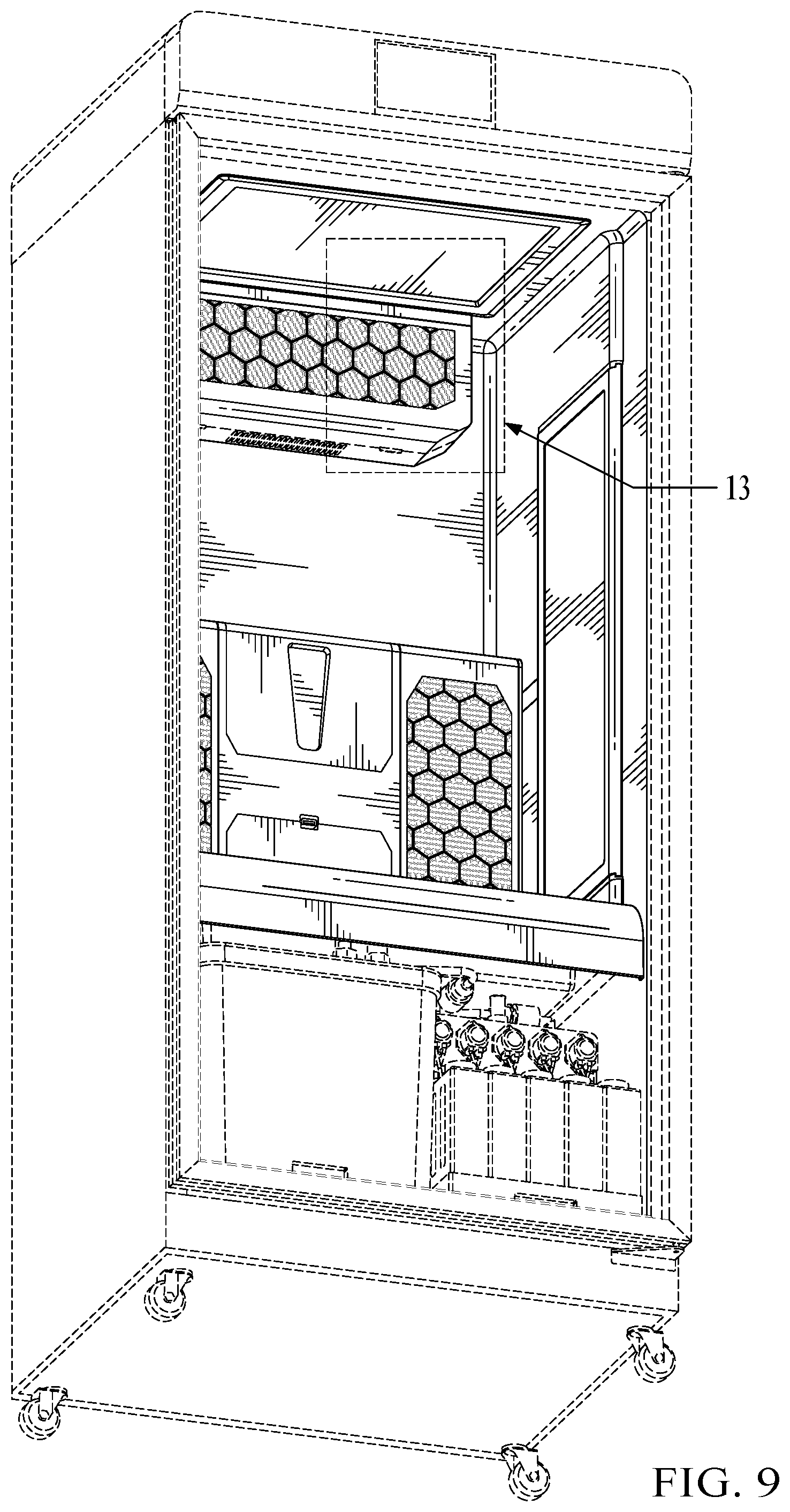 Patent USD1044584 Figure 8 – Plant grow cabinet