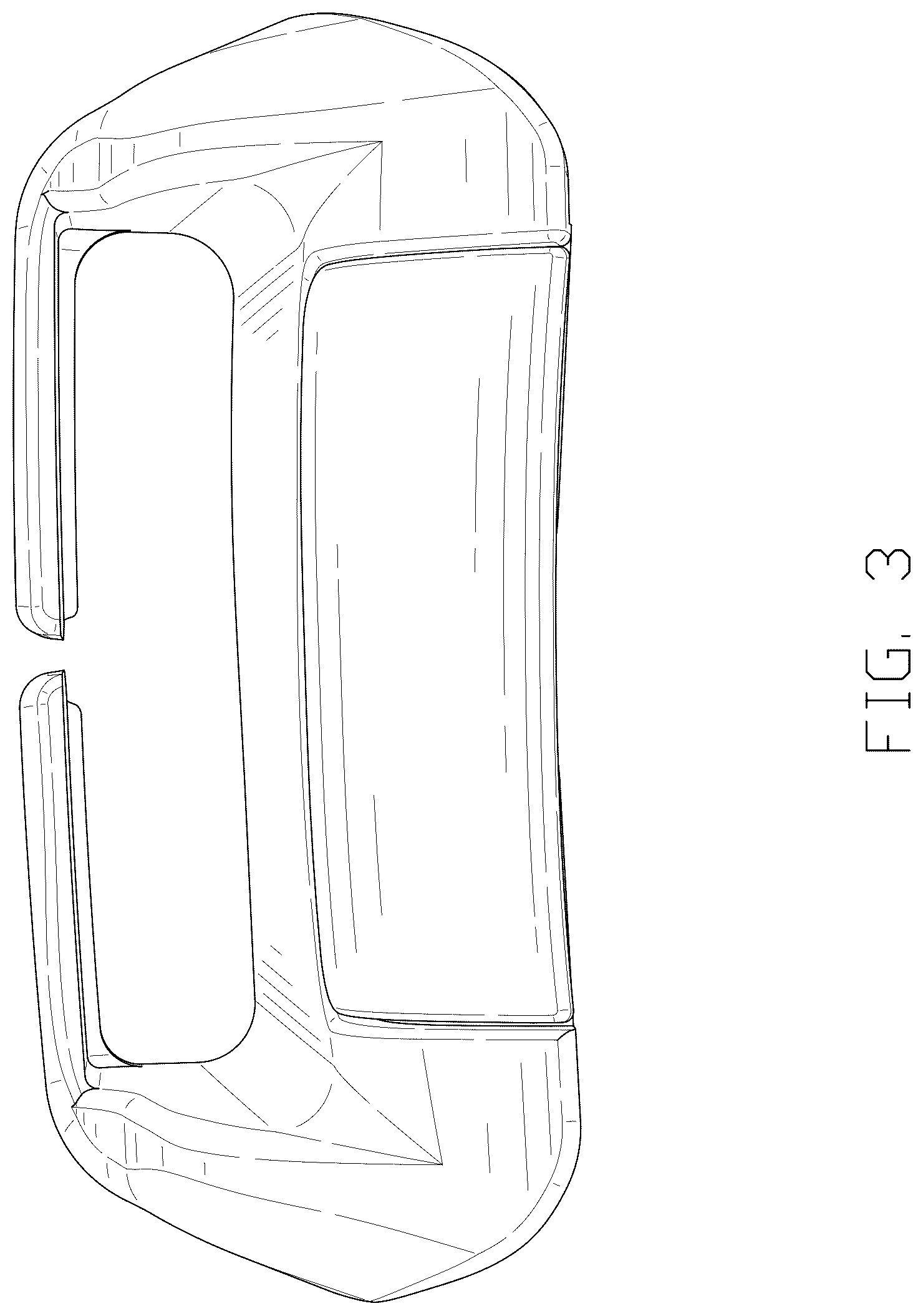 Patent USD1044588 Figure 3 – Car seat belt buckle