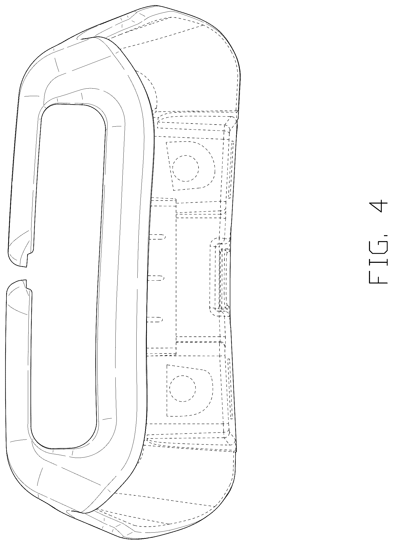 Patent USD1044588 Figure 4 – Car seat belt buckle