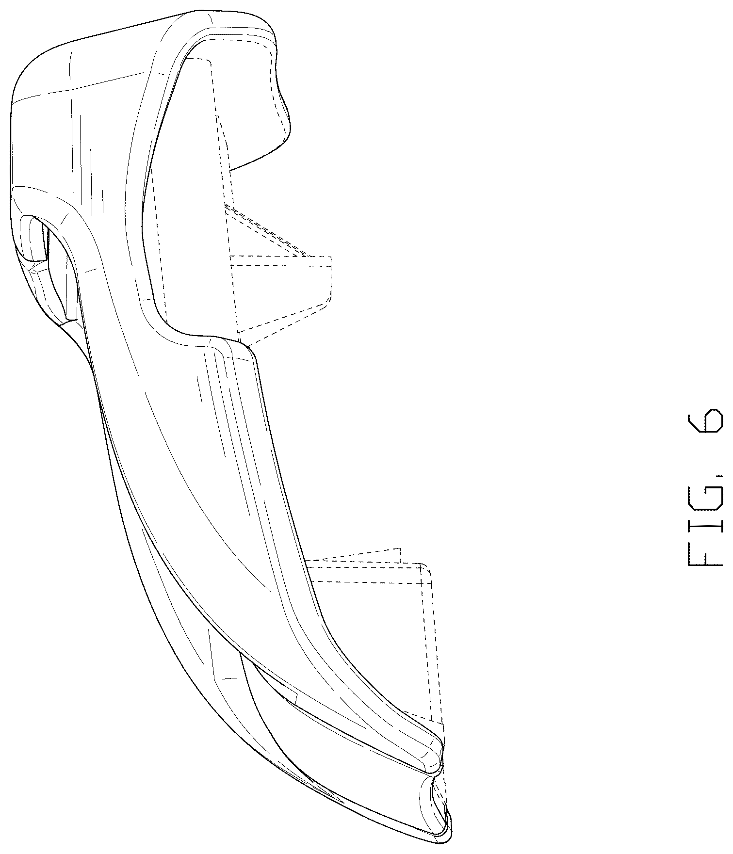 Patent USD1044588 Figure 6 – Car seat belt buckle