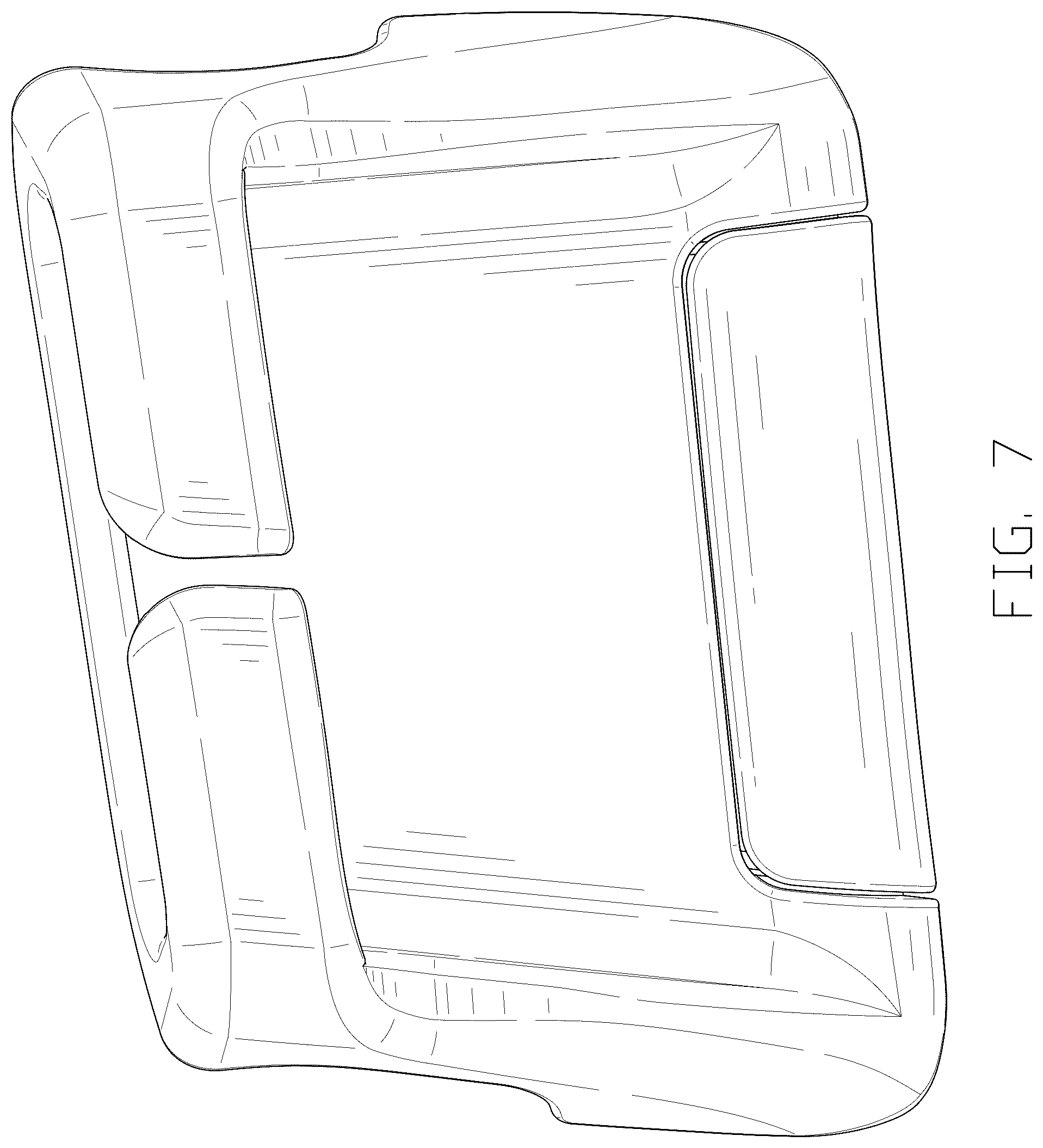 Patent USD1044588 Figure 7 – Car seat belt buckle