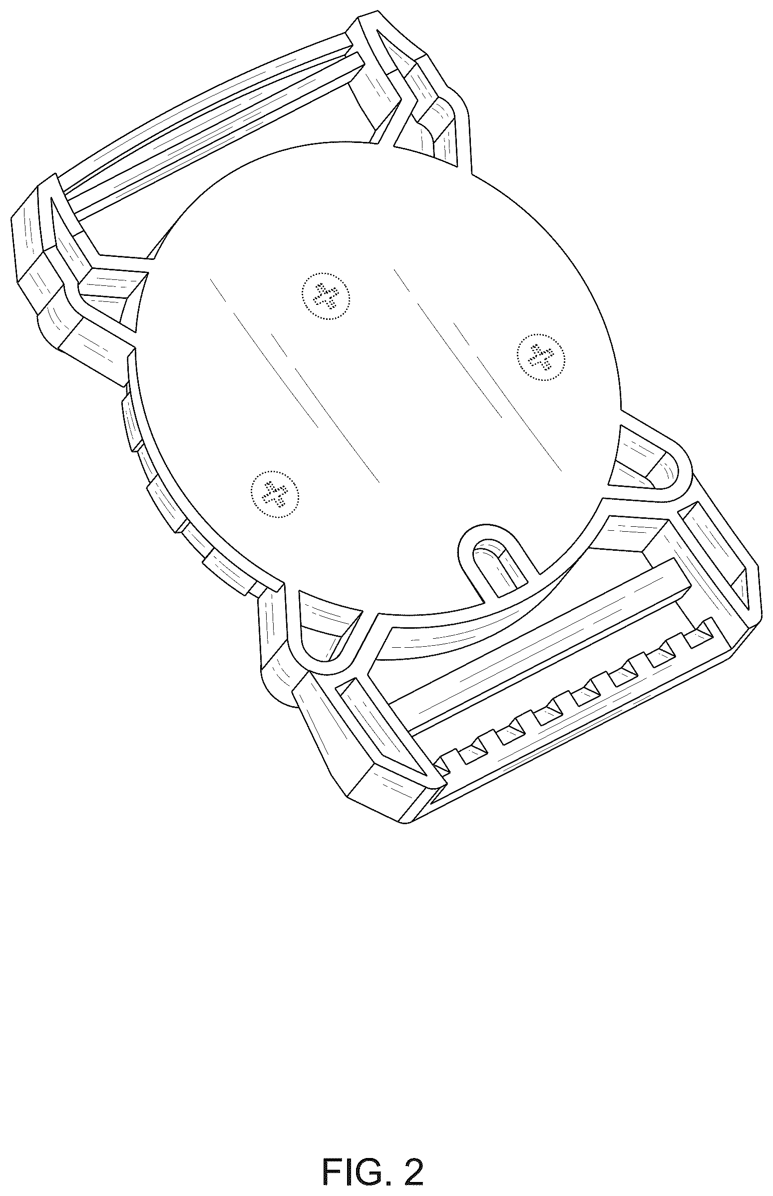 Patent USD1044592 Figure 2 – Belt buckle