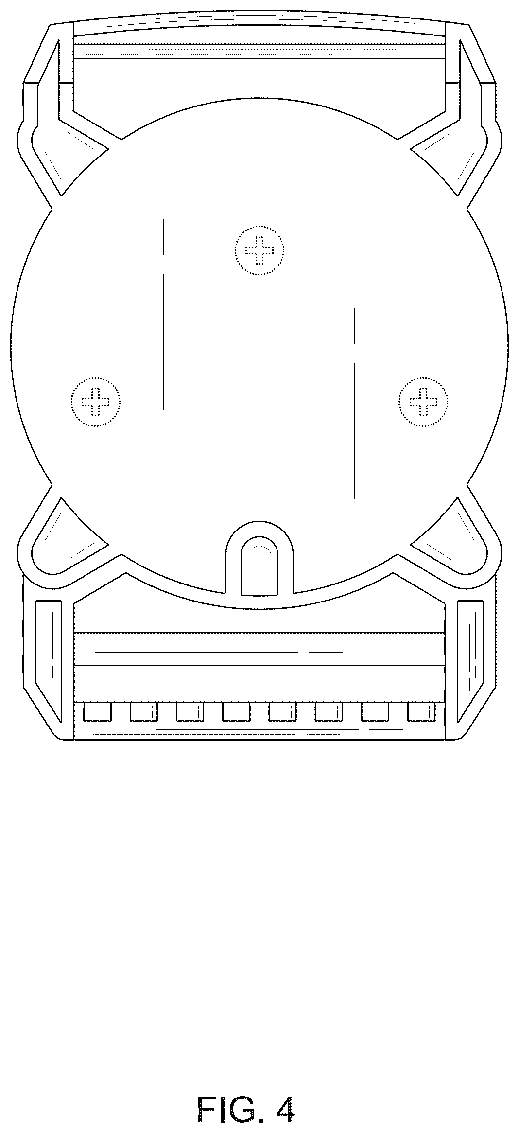 Patent USD1044592 Figure 4 – Belt buckle
