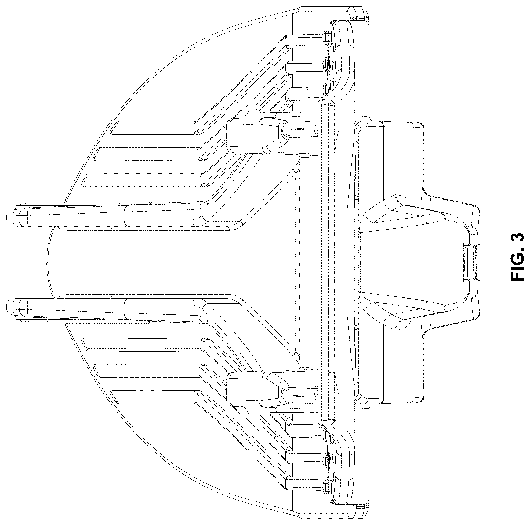 Patent USD1044593 Figure 3 – Ski of a vehicle