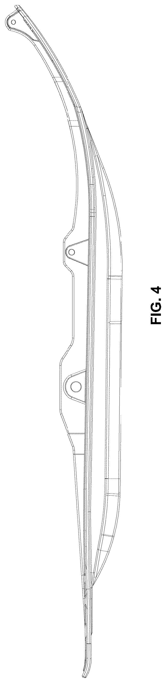 Patent USD1044593 Figure 4 – Ski of a vehicle