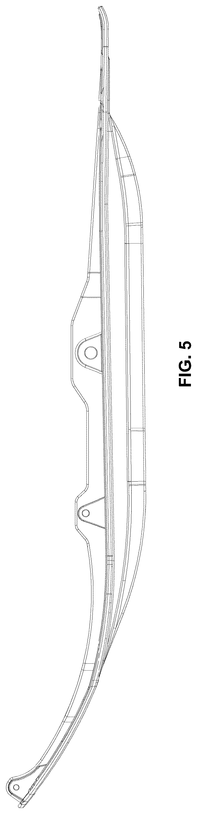Patent USD1044593 Figure 5 – Ski of a vehicle