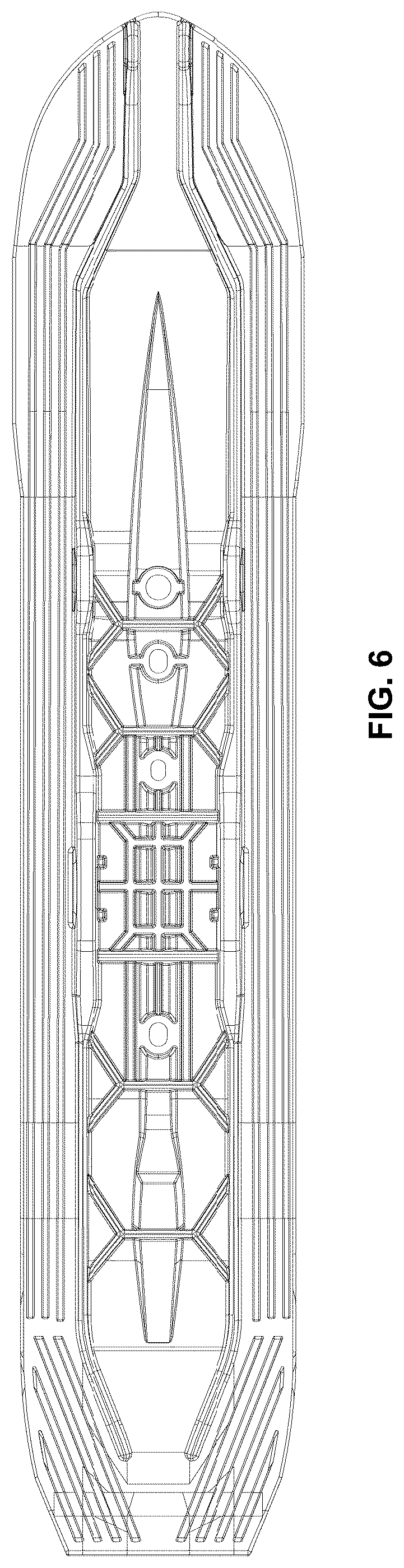 Patent USD1044593 Figure 6 – Ski of a vehicle