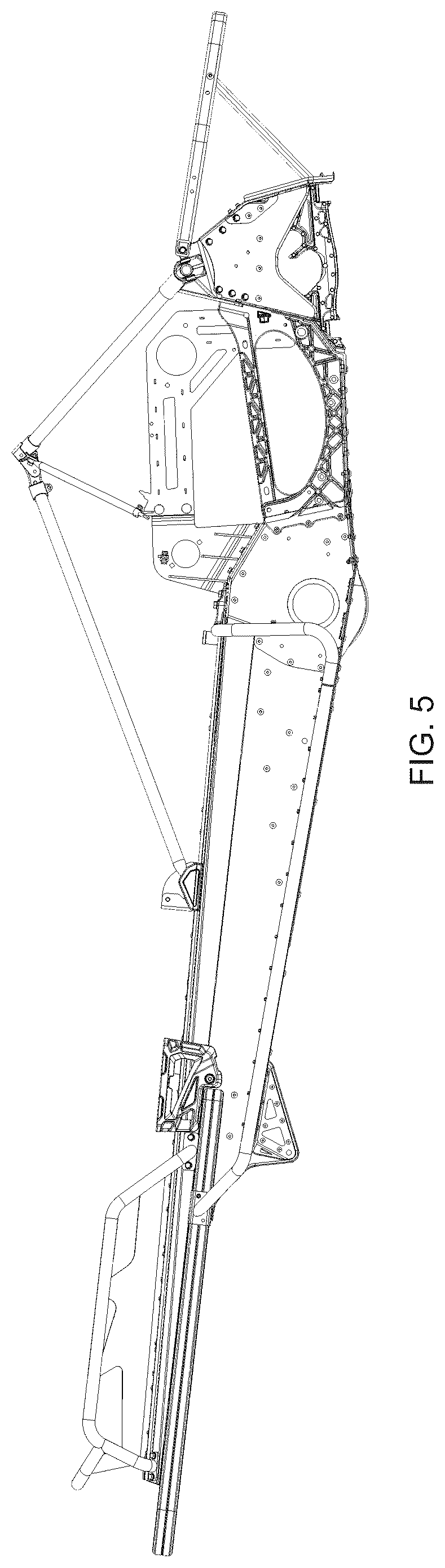 Patent USD1044594 Figure 5 – Snowmobile frame
