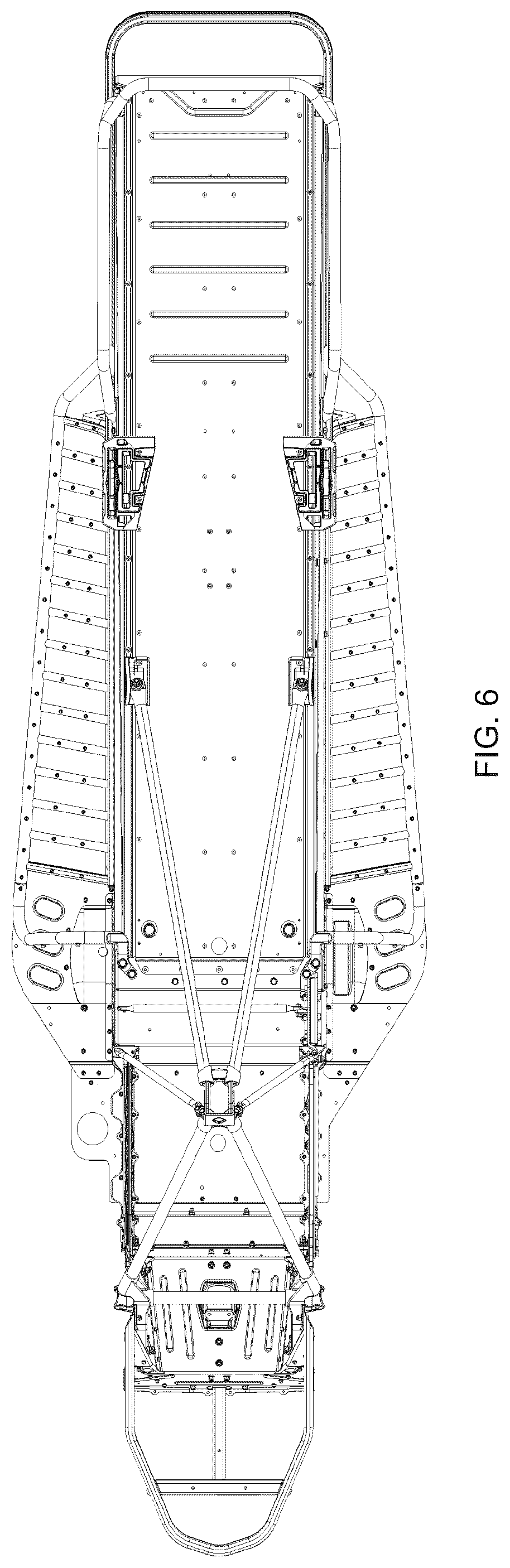 Patent USD1044594 Figure 6 – Snowmobile frame