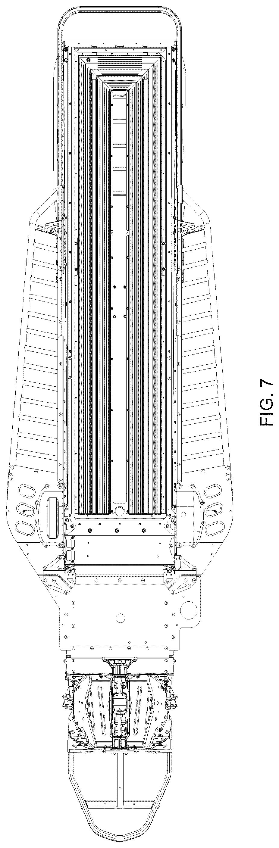 Patent USD1044594 Figure 7 – Snowmobile frame