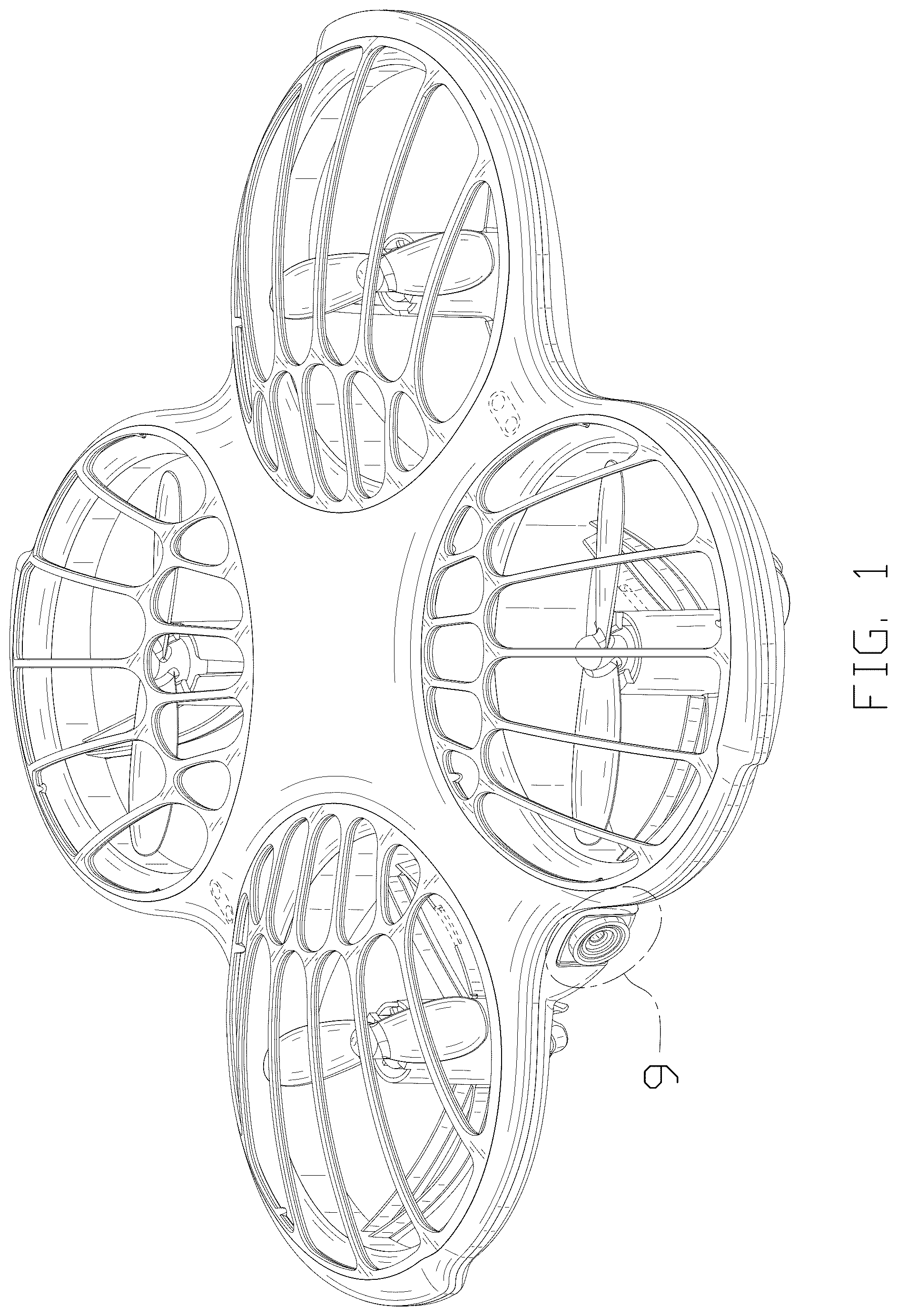 Patent USD1044596 Figure 1 – Drone