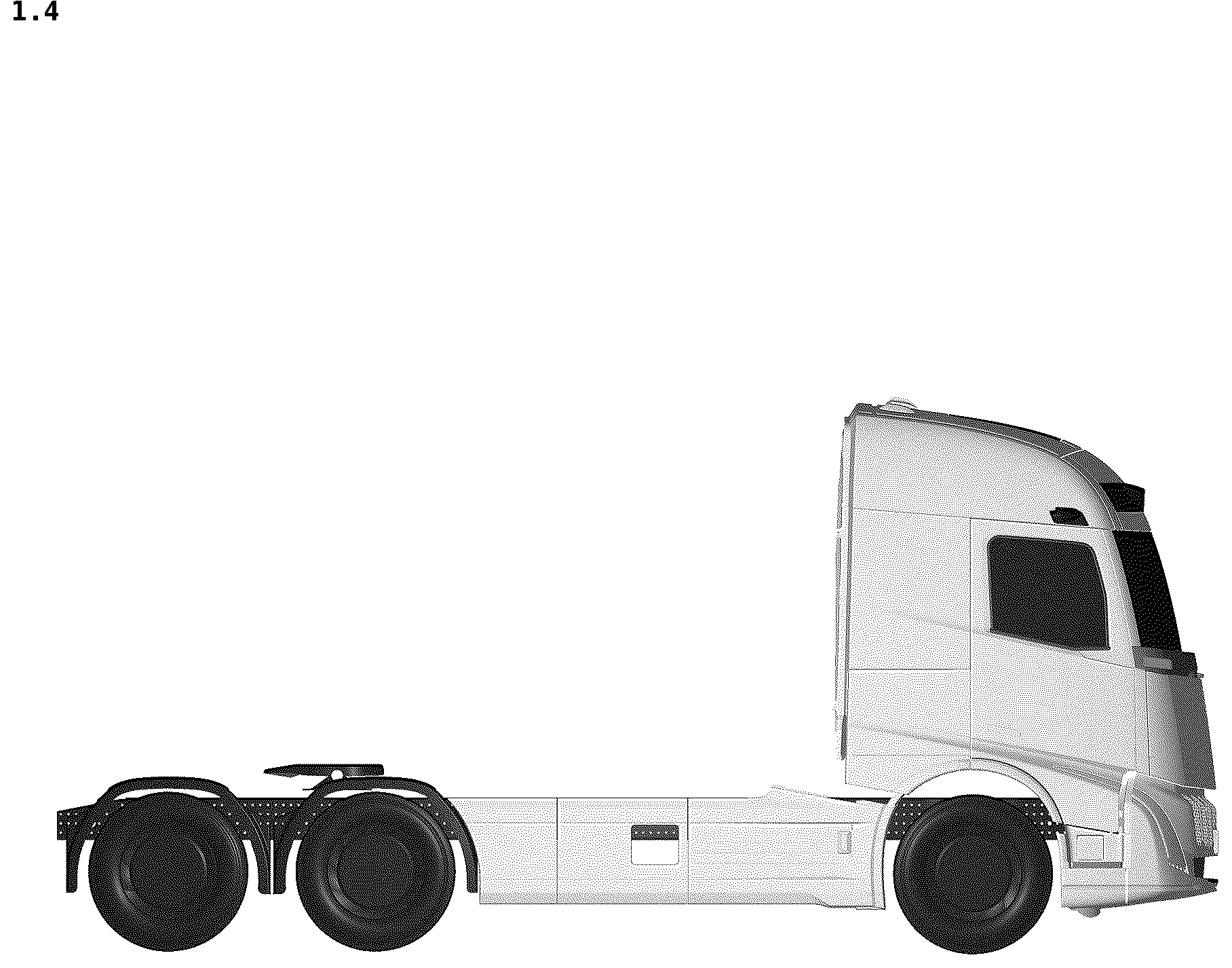 Patent USD1044602 Figure 4 – Motor truck