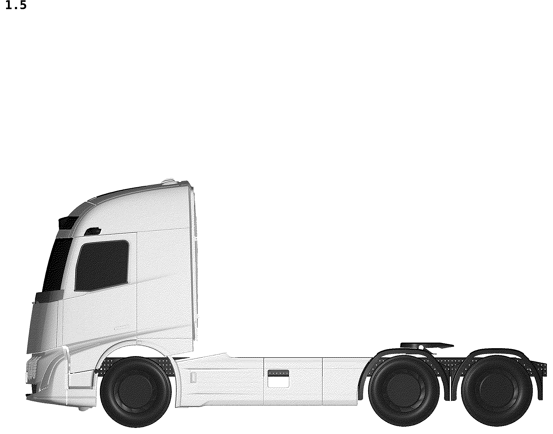 Patent USD1044602 Figure 5 – Motor truck