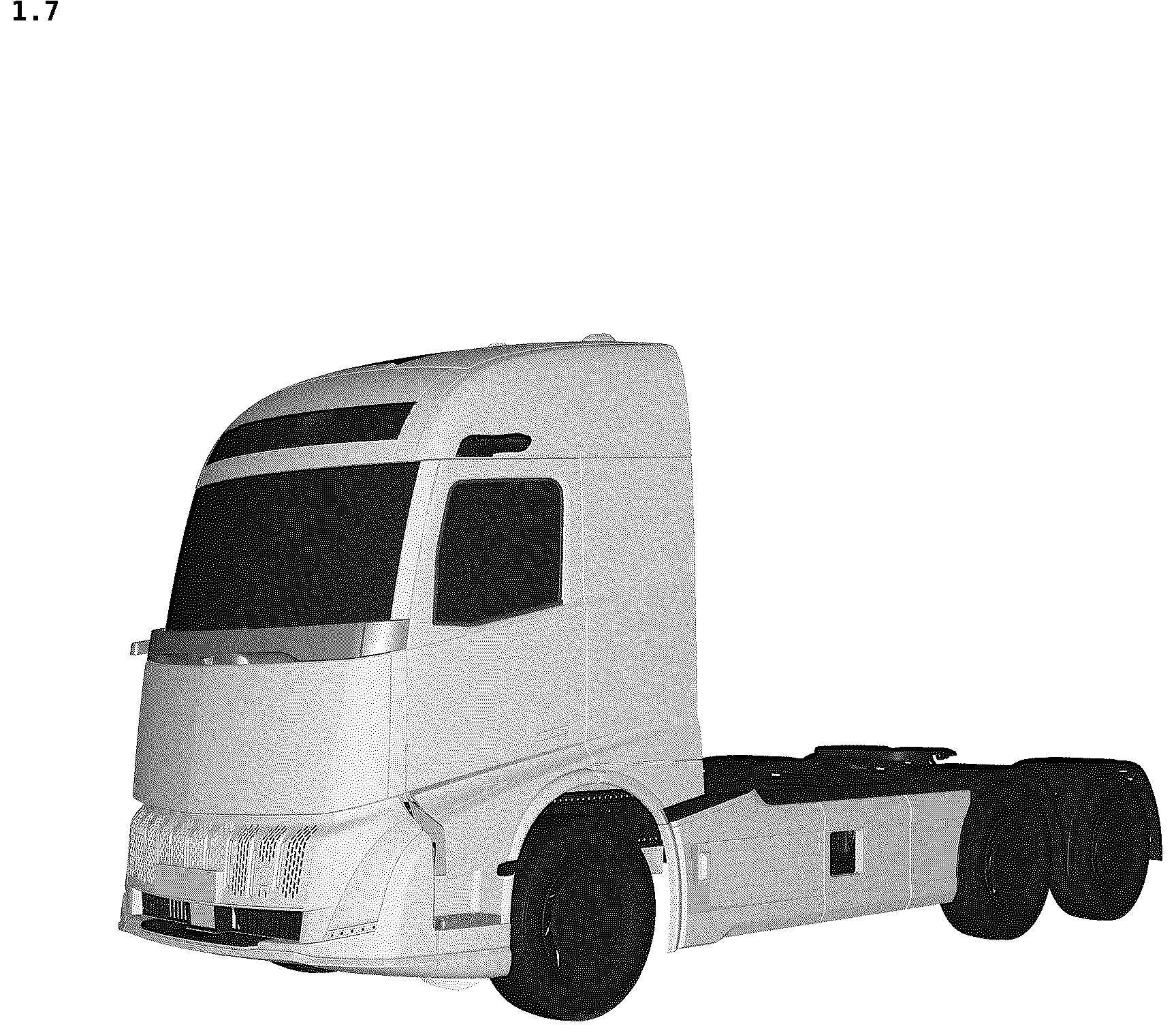 Patent USD1044602 Figure 7 – Motor truck