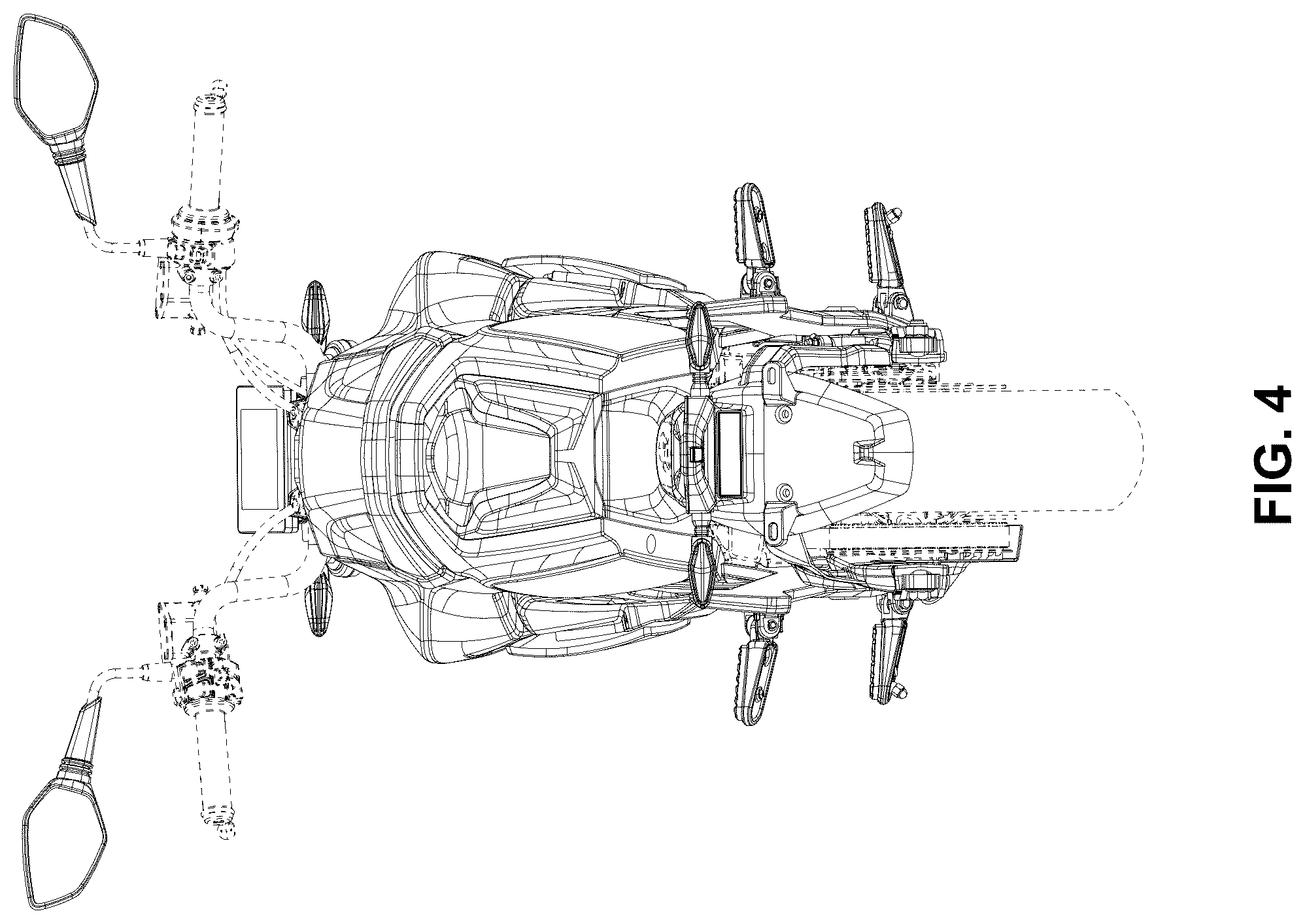 Patent USD1044603 Figure 4 – Motorcycle