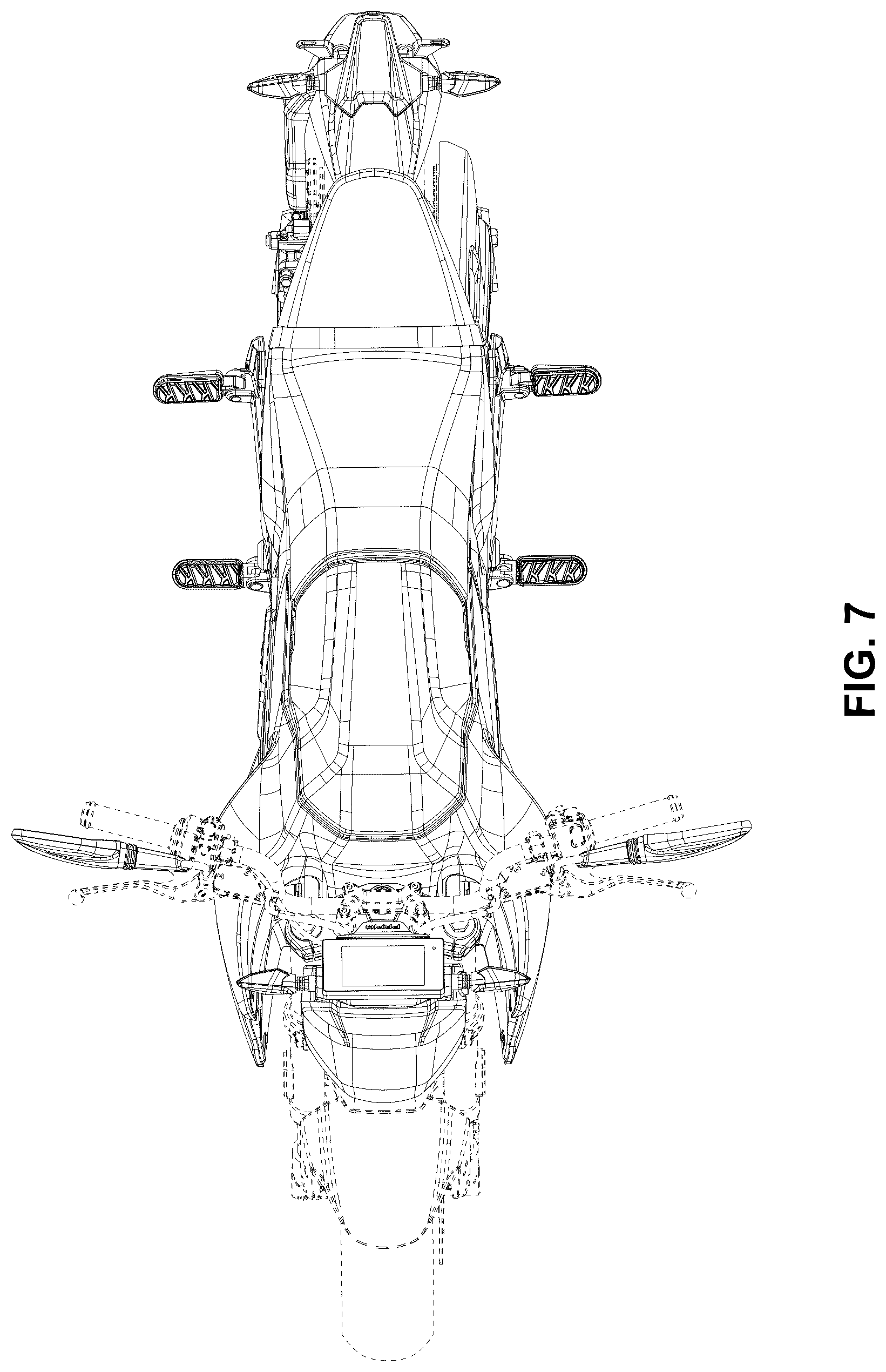 Patent USD1044603 Figure 7 – Motorcycle