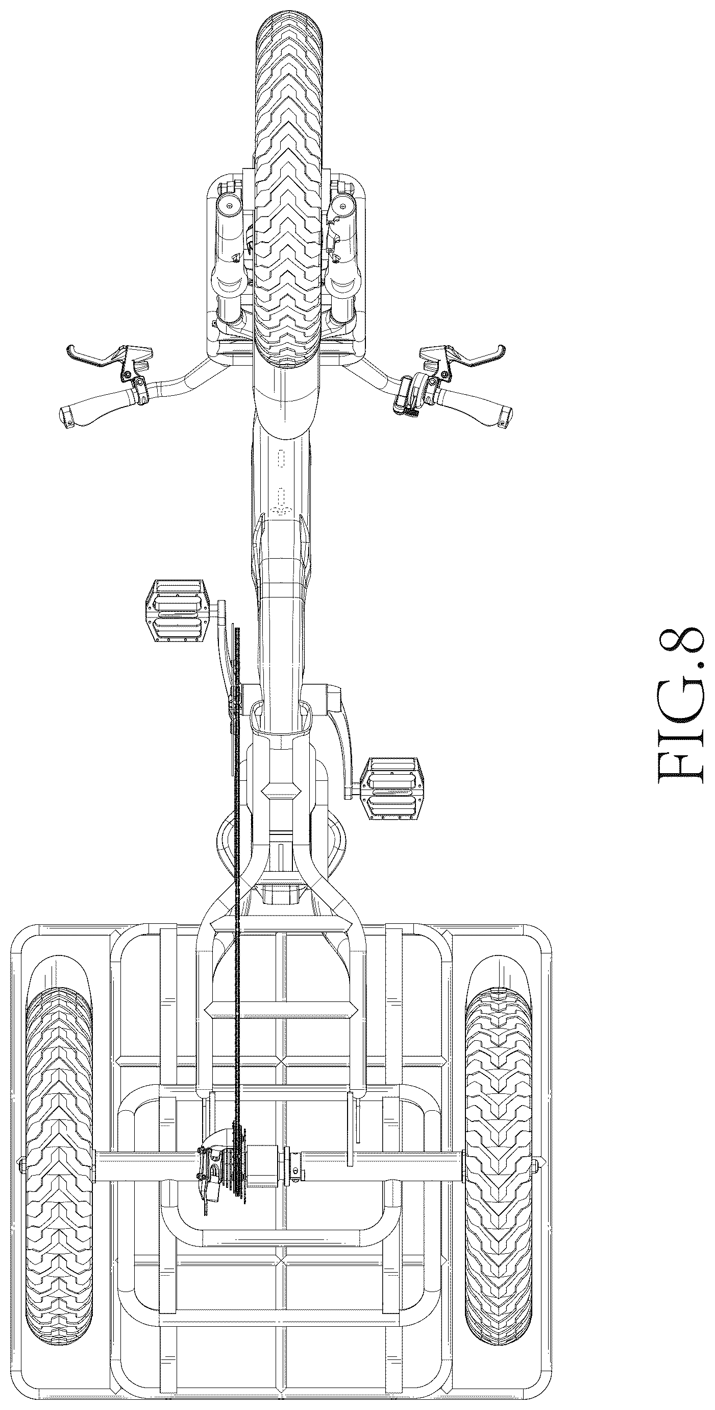Patent USD1044605 Figure 8 – Electric tricycle