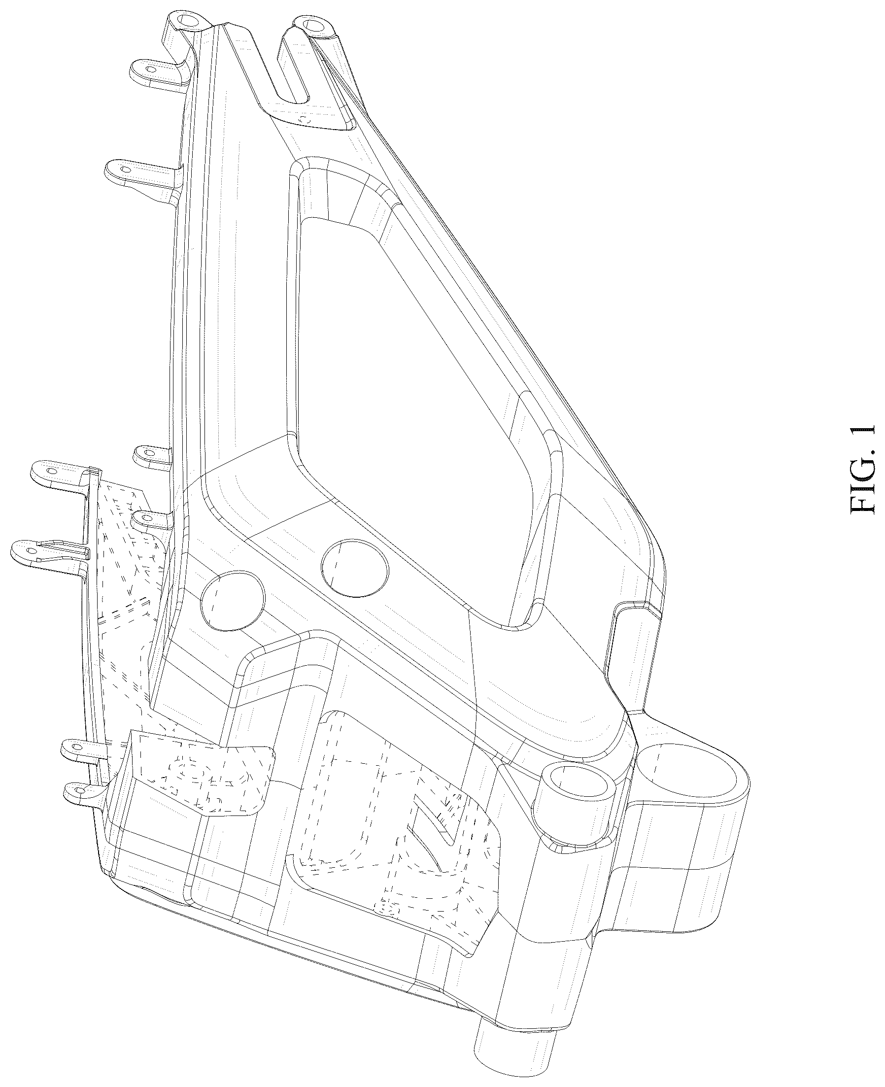 Patent USD1044606 Figure 1 – Motorcycle swing-arm