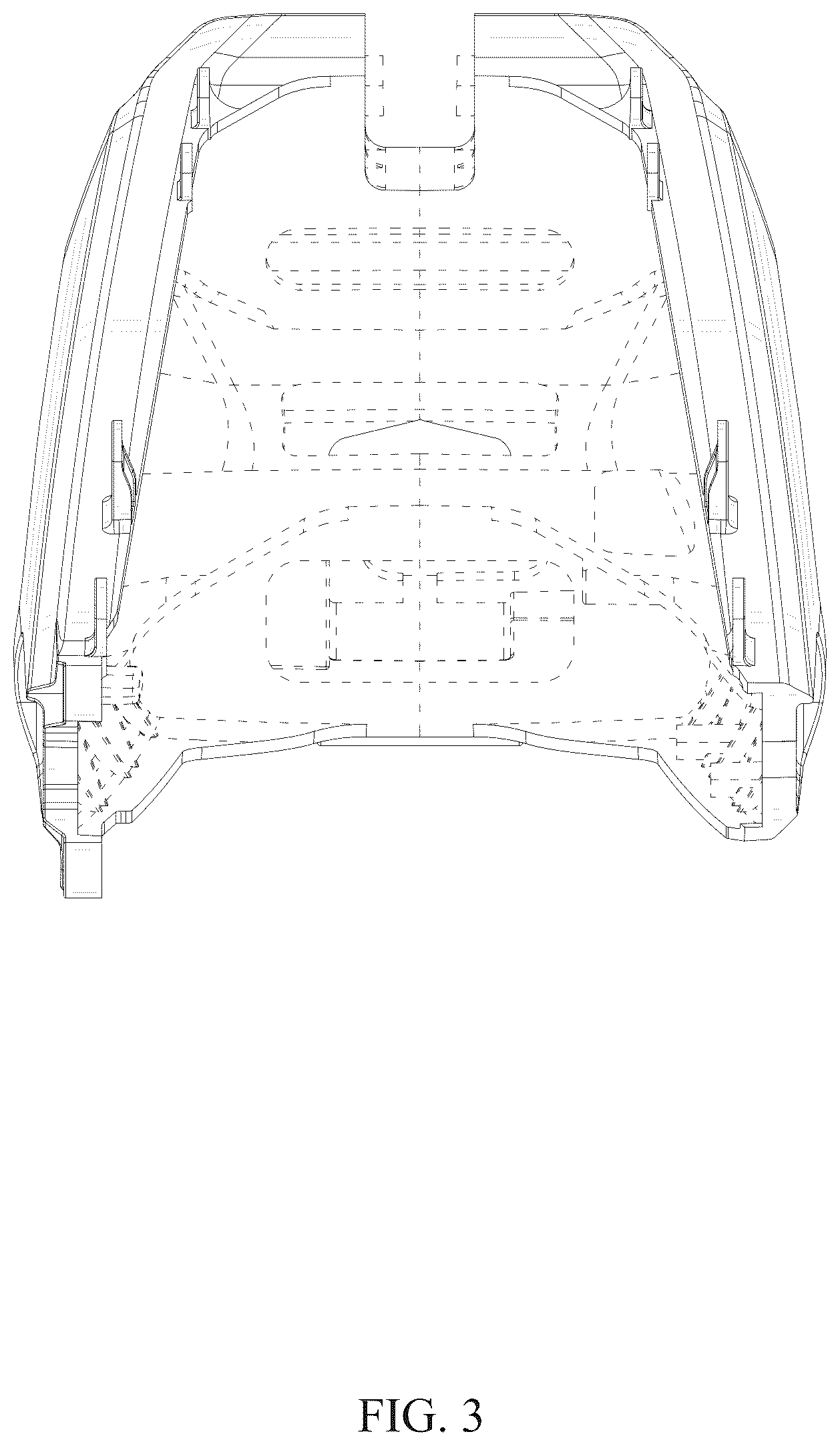 Patent USD1044606 Figure 3 – Motorcycle swing-arm