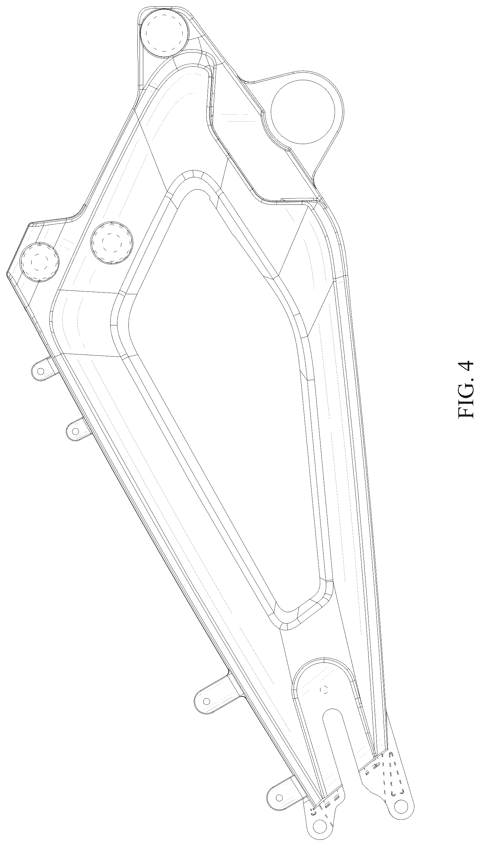Patent USD1044606 Figure 4 – Motorcycle swing-arm